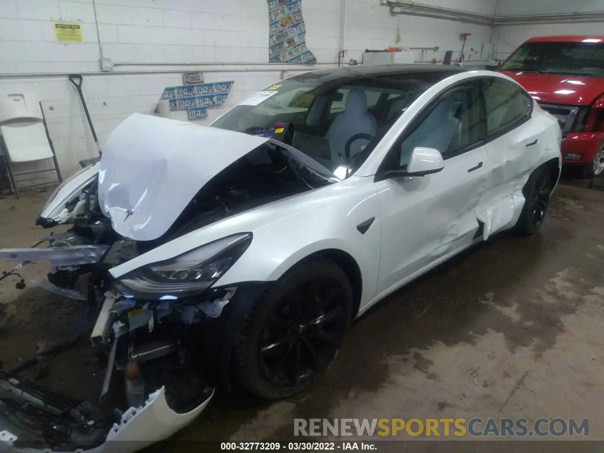 2 Photograph of a damaged car 5YJ3E1EC9LF783462 TESLA MODEL 3 2020