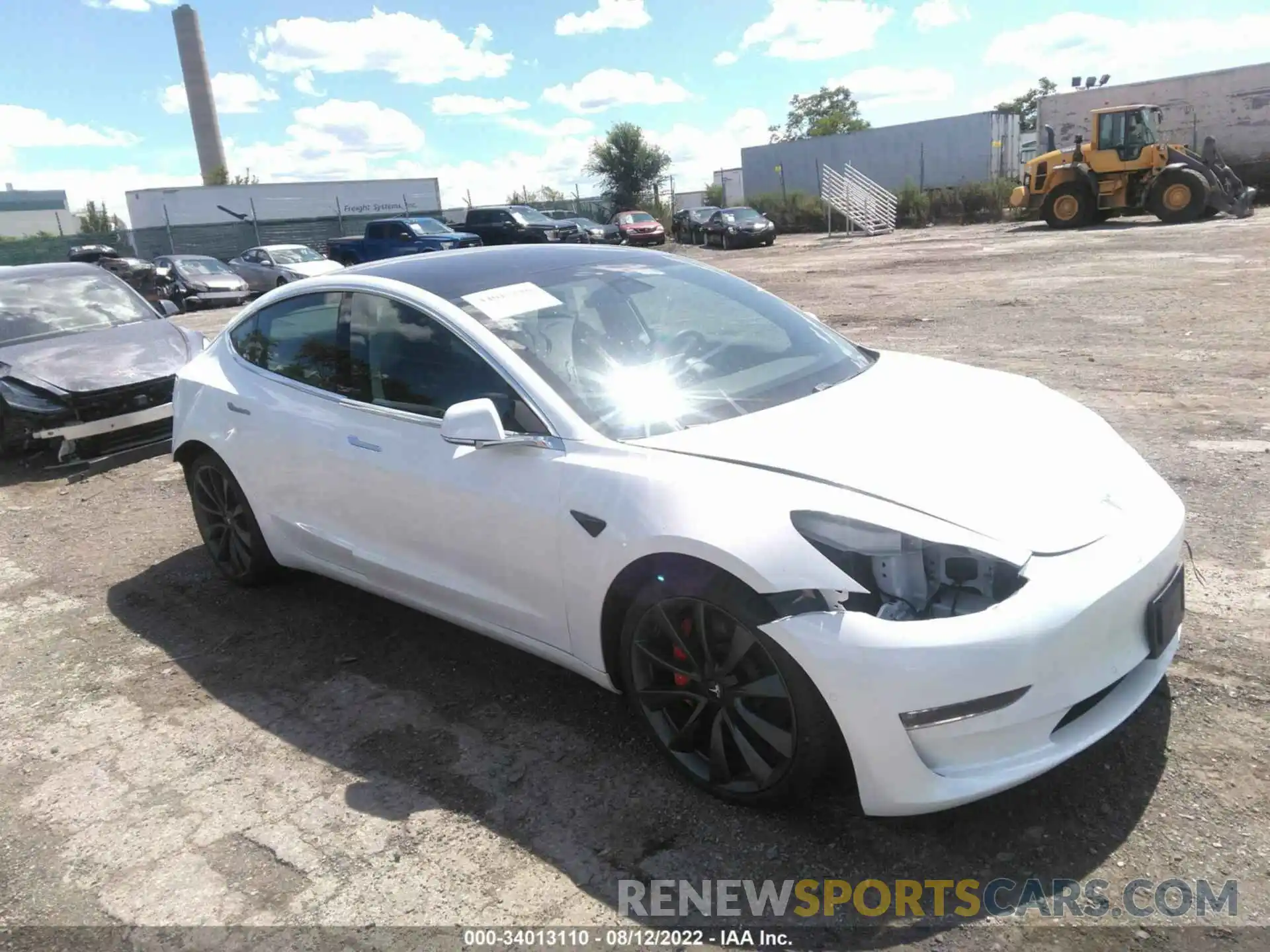 1 Фотография поврежденного автомобиля 5YJ3E1EC9LF800194 TESLA MODEL 3 2020