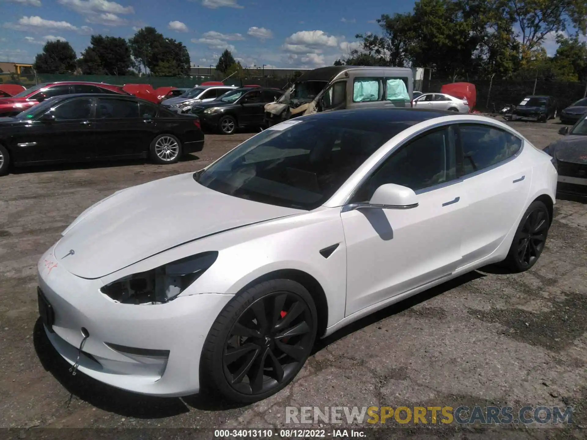 2 Фотография поврежденного автомобиля 5YJ3E1EC9LF800194 TESLA MODEL 3 2020