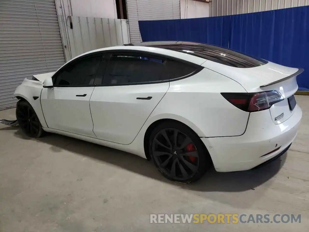 2 Photograph of a damaged car 5YJ3E1EC9LF802124 TESLA MODEL 3 2020