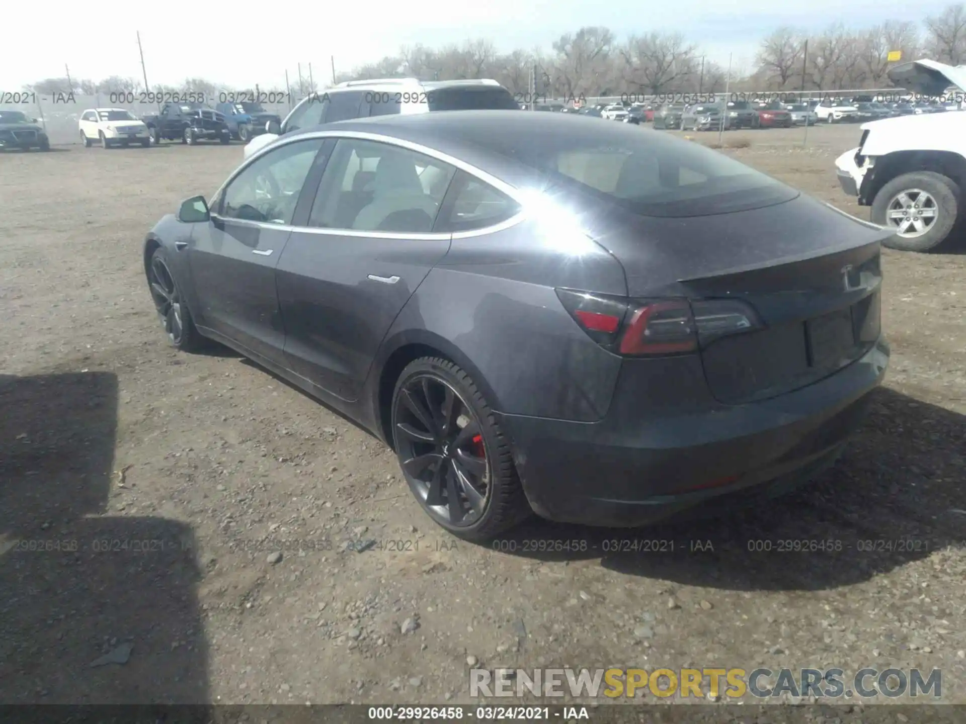 3 Photograph of a damaged car 5YJ3E1EC9LF805492 TESLA MODEL 3 2020