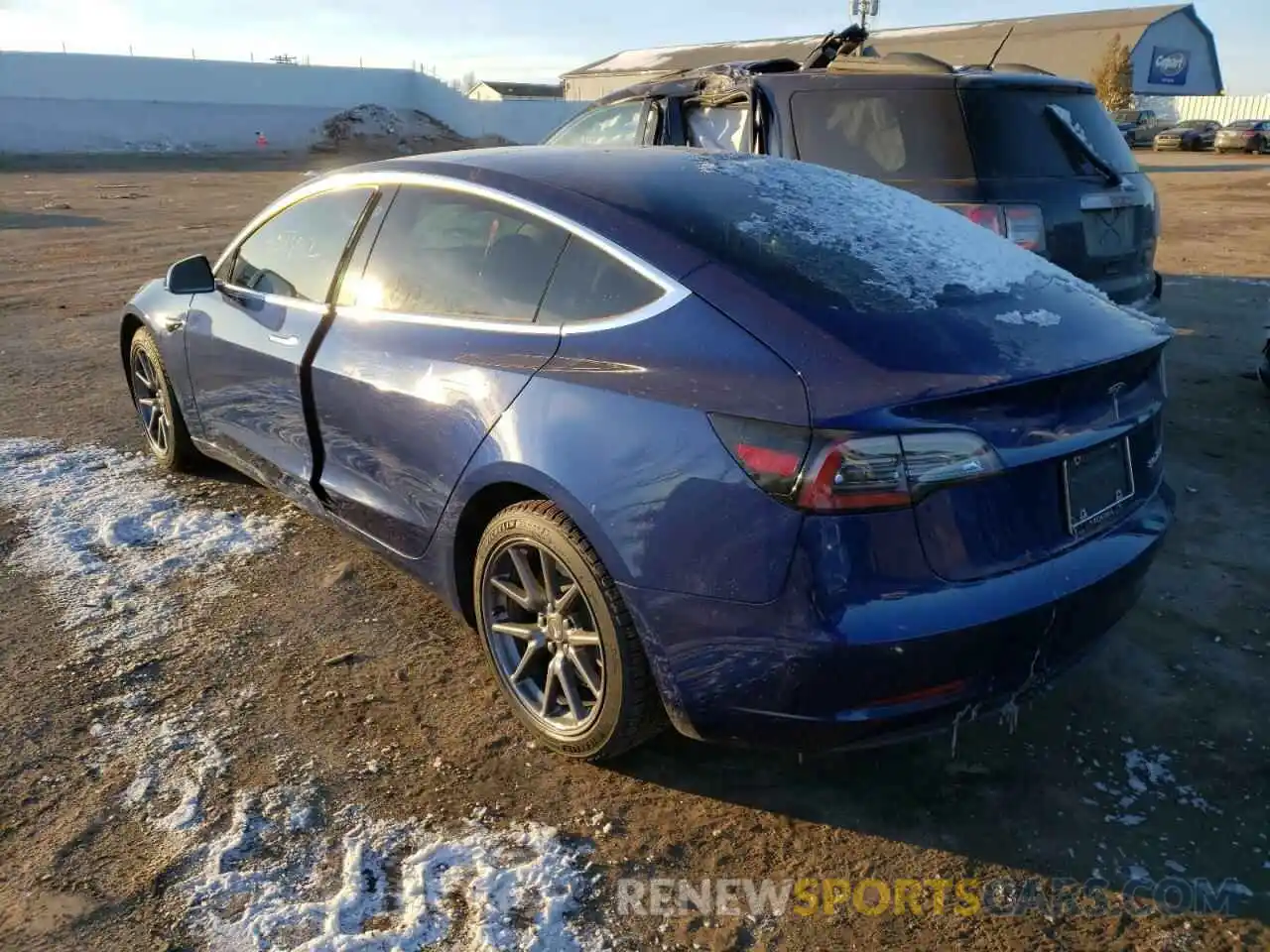 3 Photograph of a damaged car 5YJ3E1ECXLF586588 TESLA MODEL 3 2020