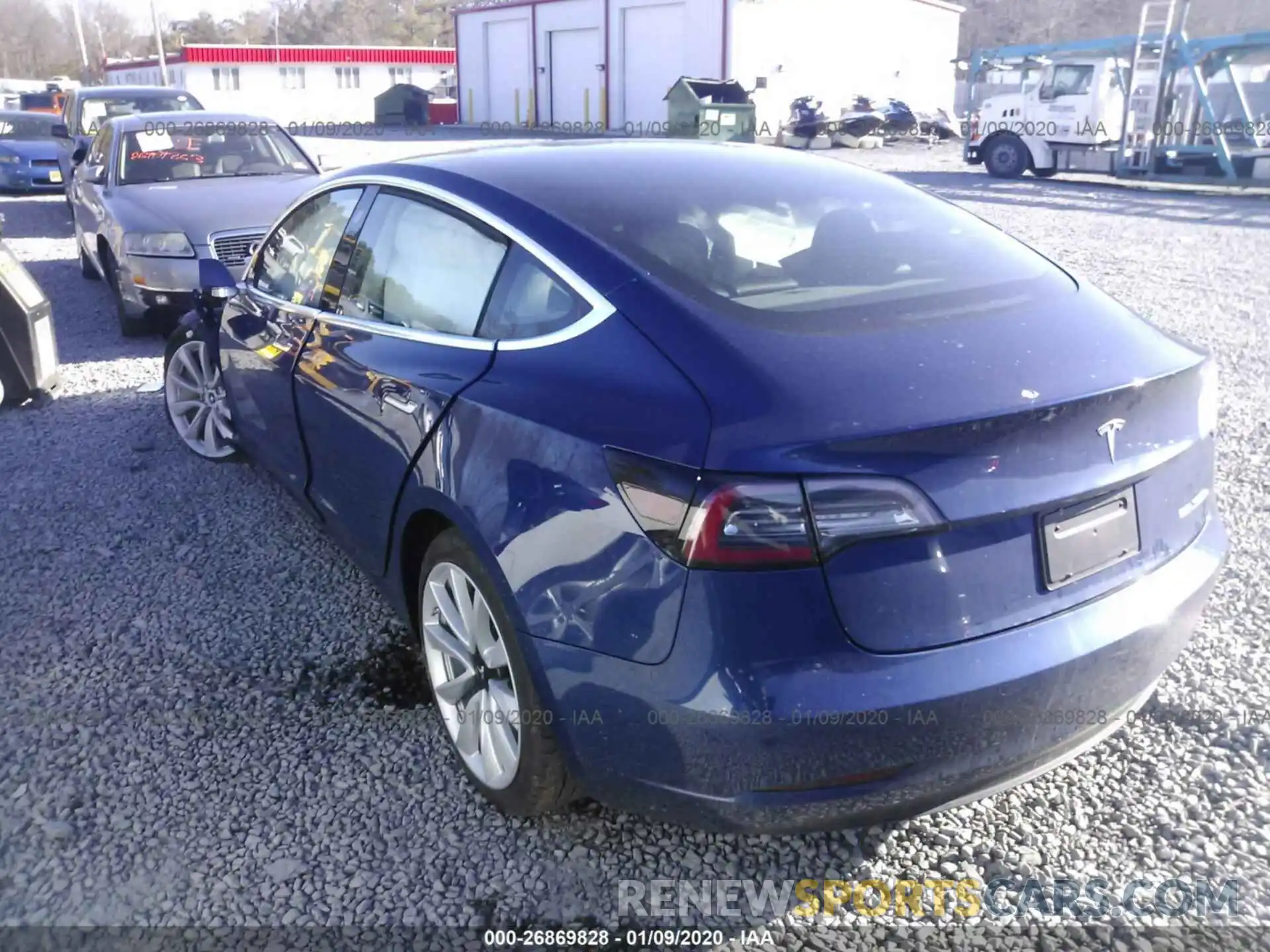 3 Фотография поврежденного автомобиля 5YJ3E1ECXLF586882 TESLA MODEL 3 2020