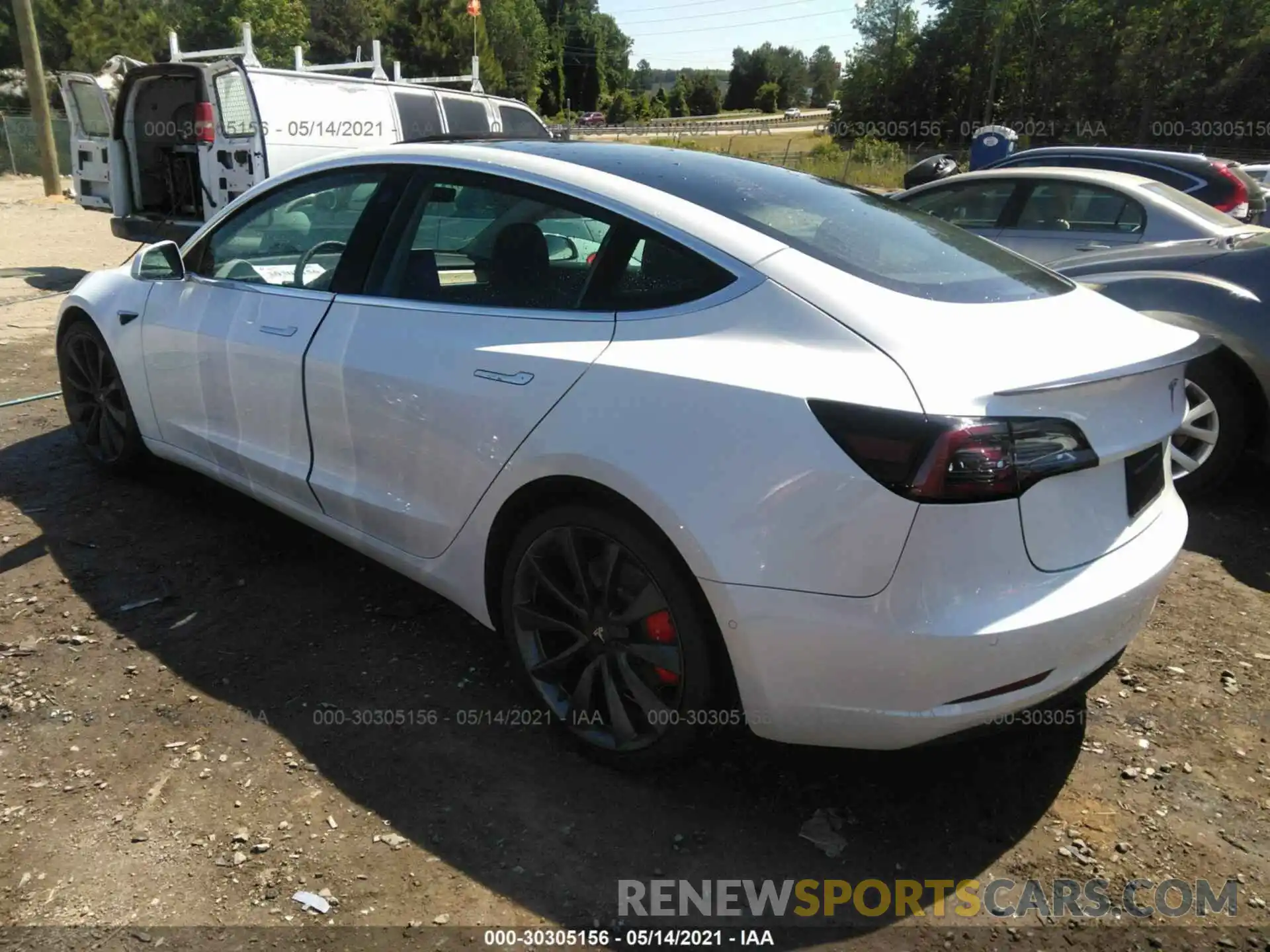 3 Фотография поврежденного автомобиля 5YJ3E1ECXLF623963 TESLA MODEL 3 2020