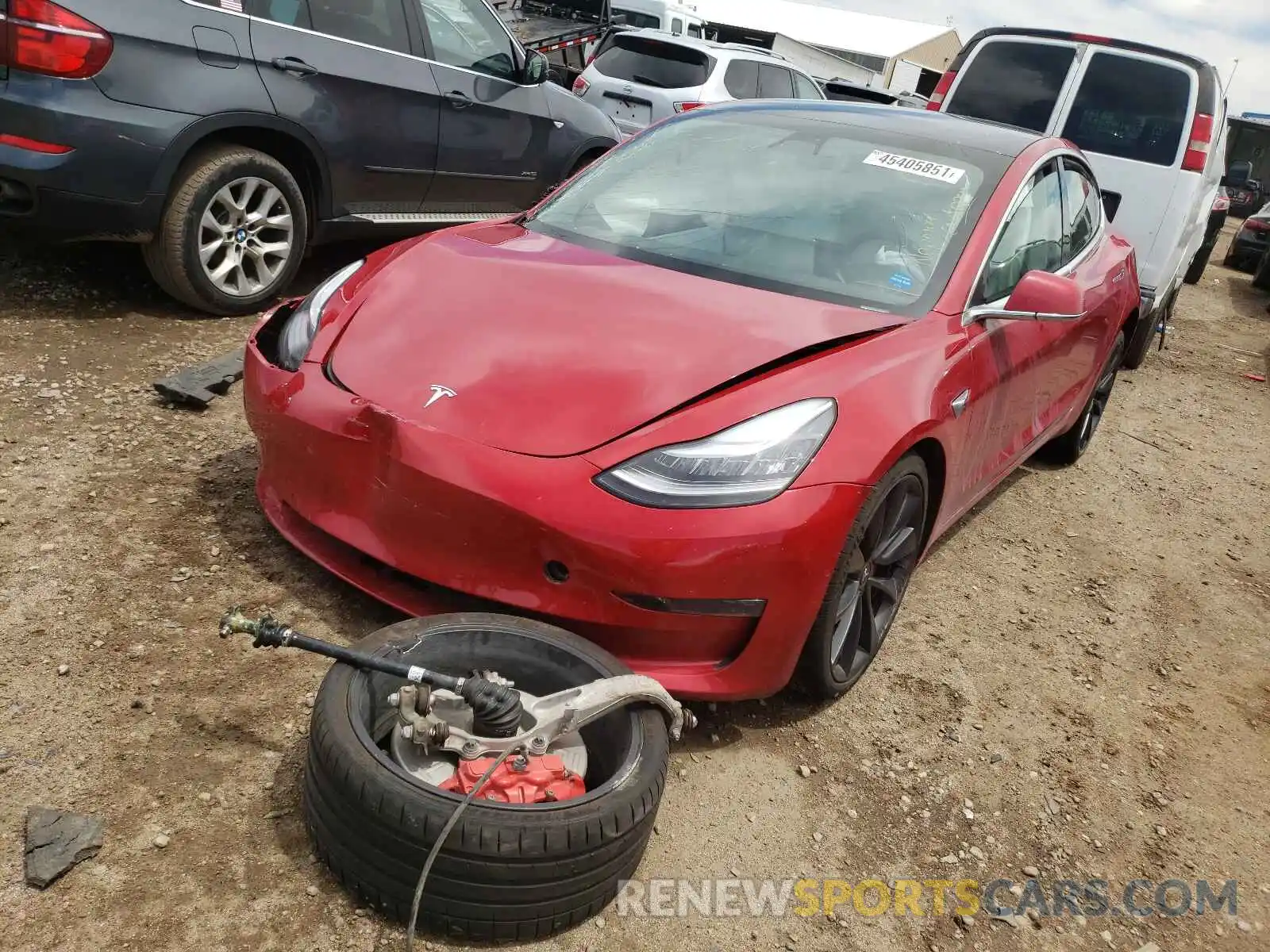 2 Фотография поврежденного автомобиля 5YJ3E1ECXLF624546 TESLA MODEL 3 2020