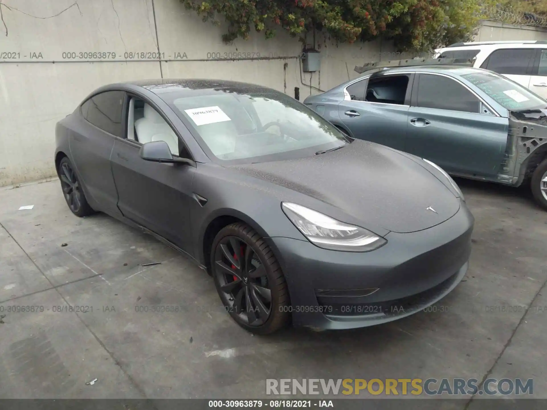 1 Photograph of a damaged car 5YJ3E1ECXLF641749 TESLA MODEL 3 2020