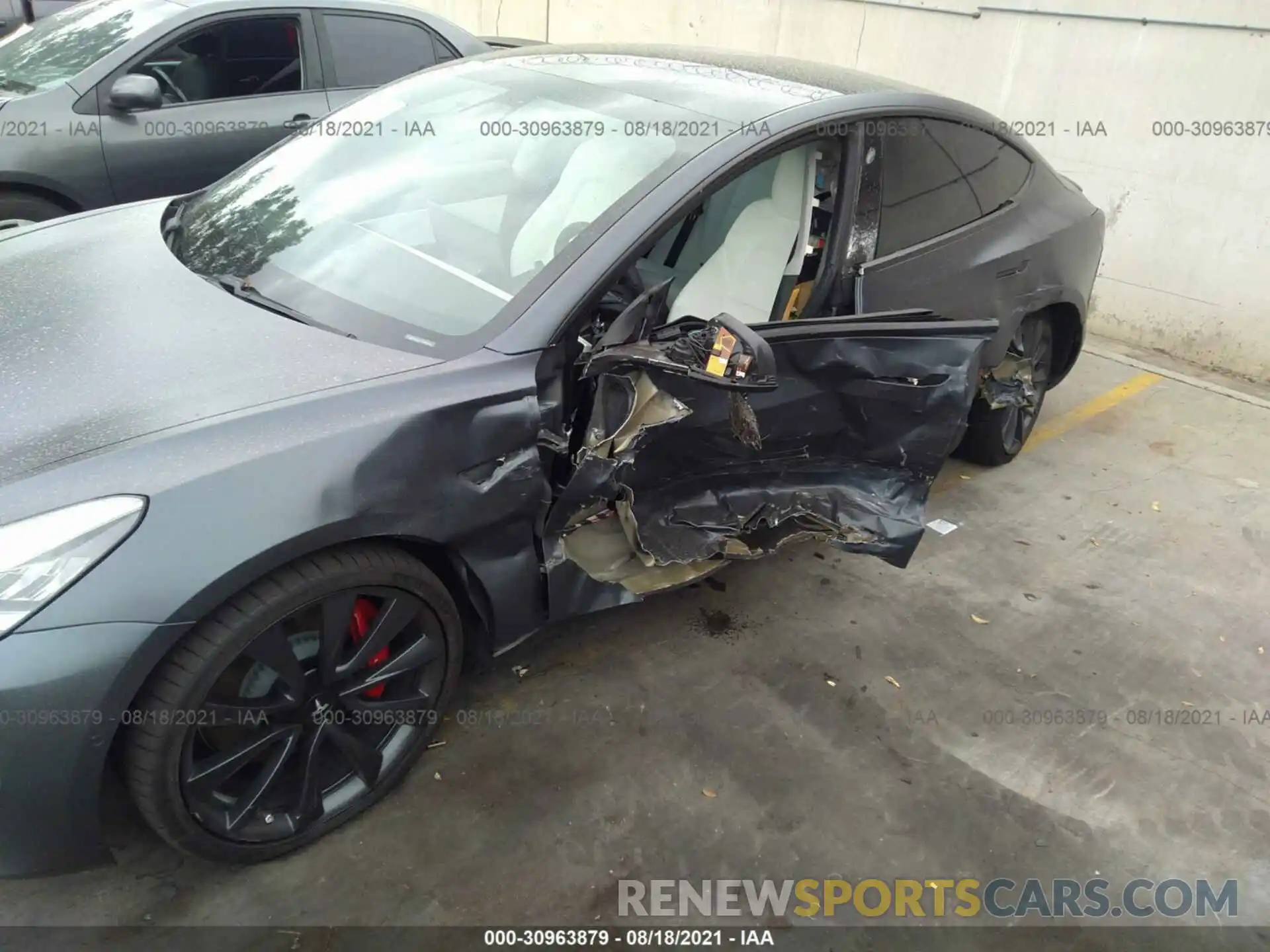 6 Photograph of a damaged car 5YJ3E1ECXLF641749 TESLA MODEL 3 2020