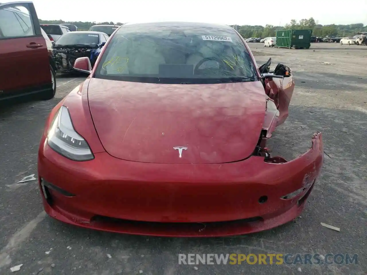 7 Photograph of a damaged car 5YJ3E1ECXLF641783 TESLA MODEL 3 2020