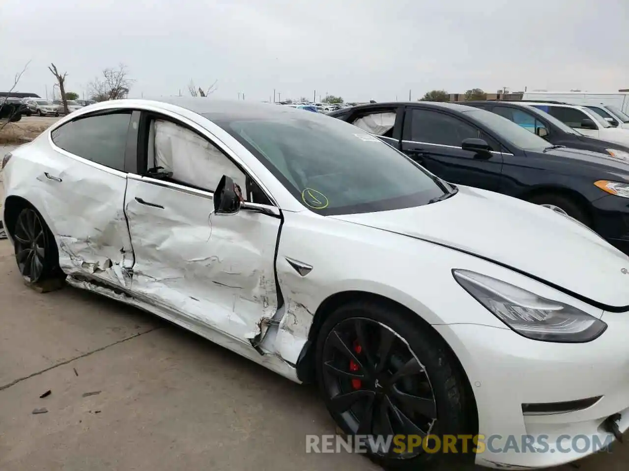 9 Photograph of a damaged car 5YJ3E1ECXLF642027 TESLA MODEL 3 2020