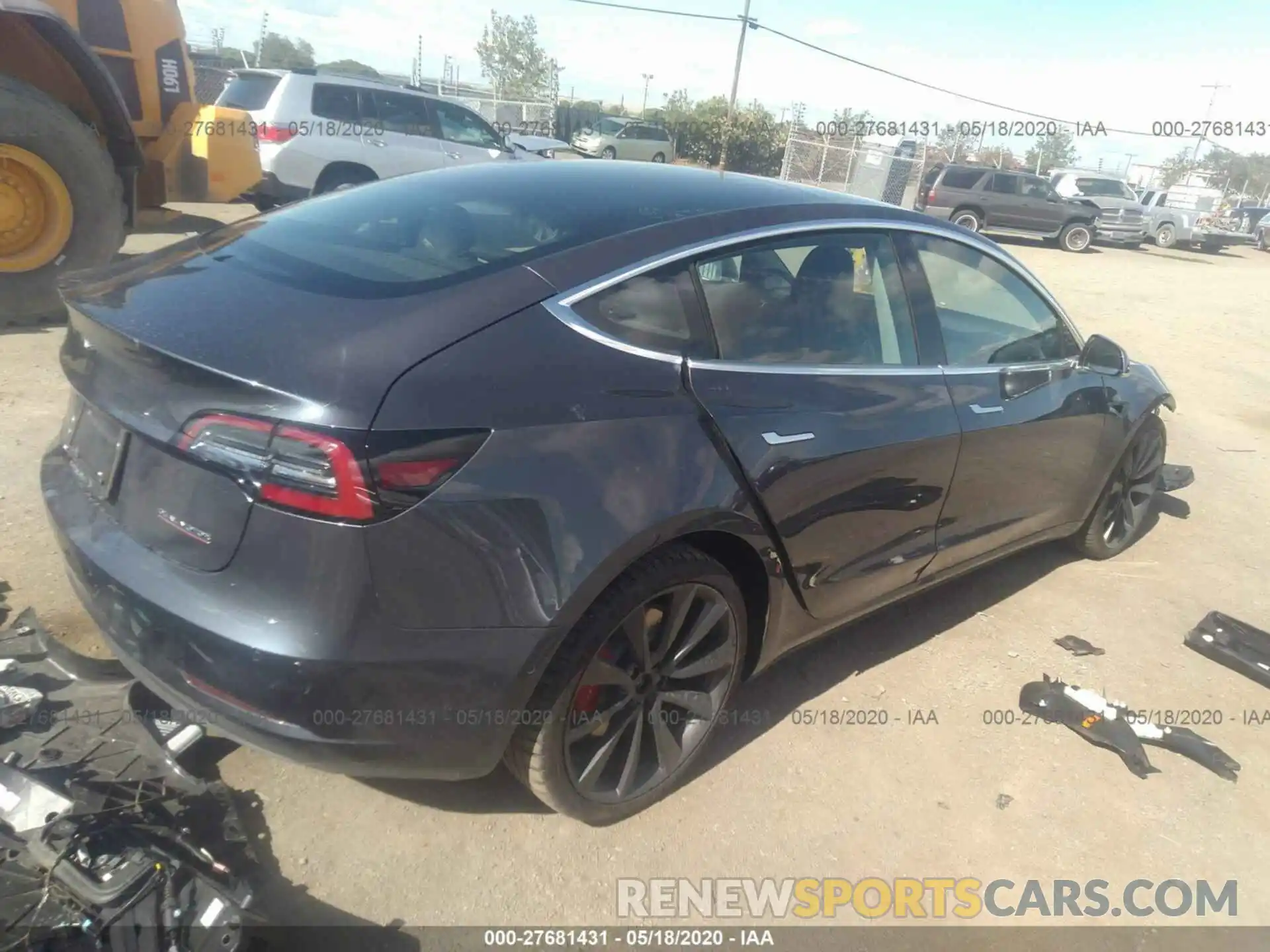 4 Photograph of a damaged car 5YJ3E1ECXLF646837 TESLA MODEL 3 2020