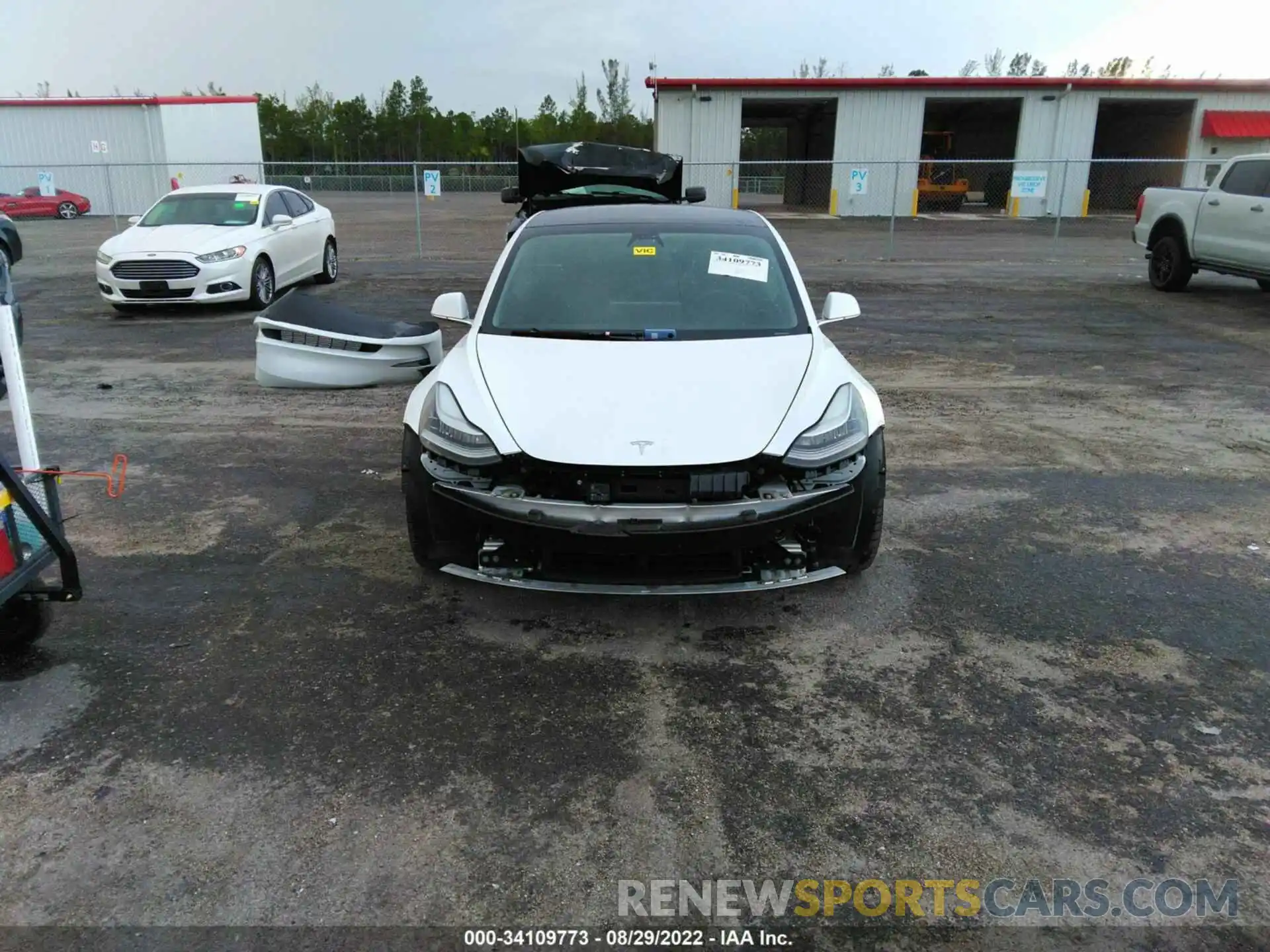 6 Photograph of a damaged car 5YJ3E1ECXLF714182 TESLA MODEL 3 2020