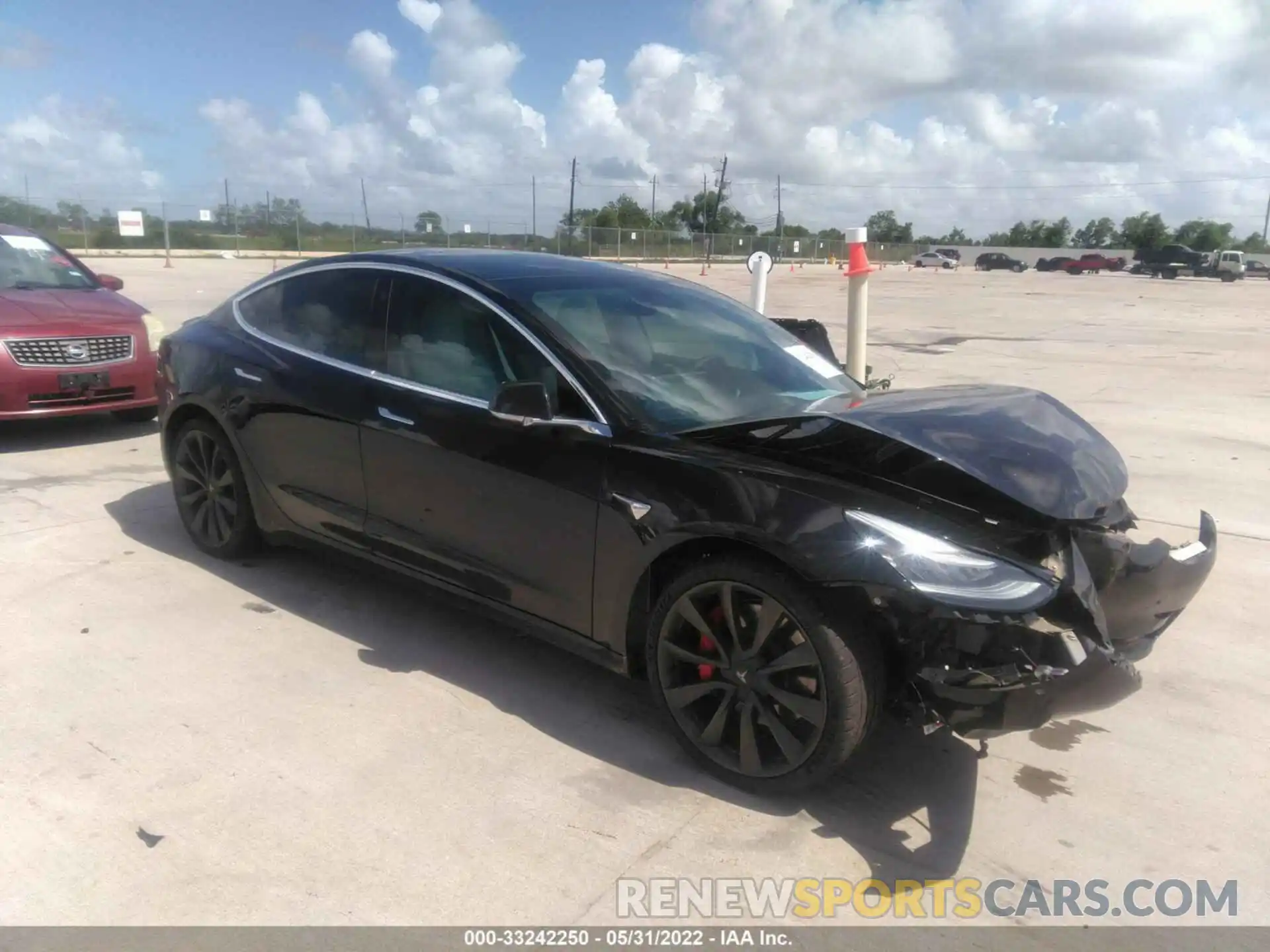 1 Photograph of a damaged car 5YJ3E1ECXLF742385 TESLA MODEL 3 2020