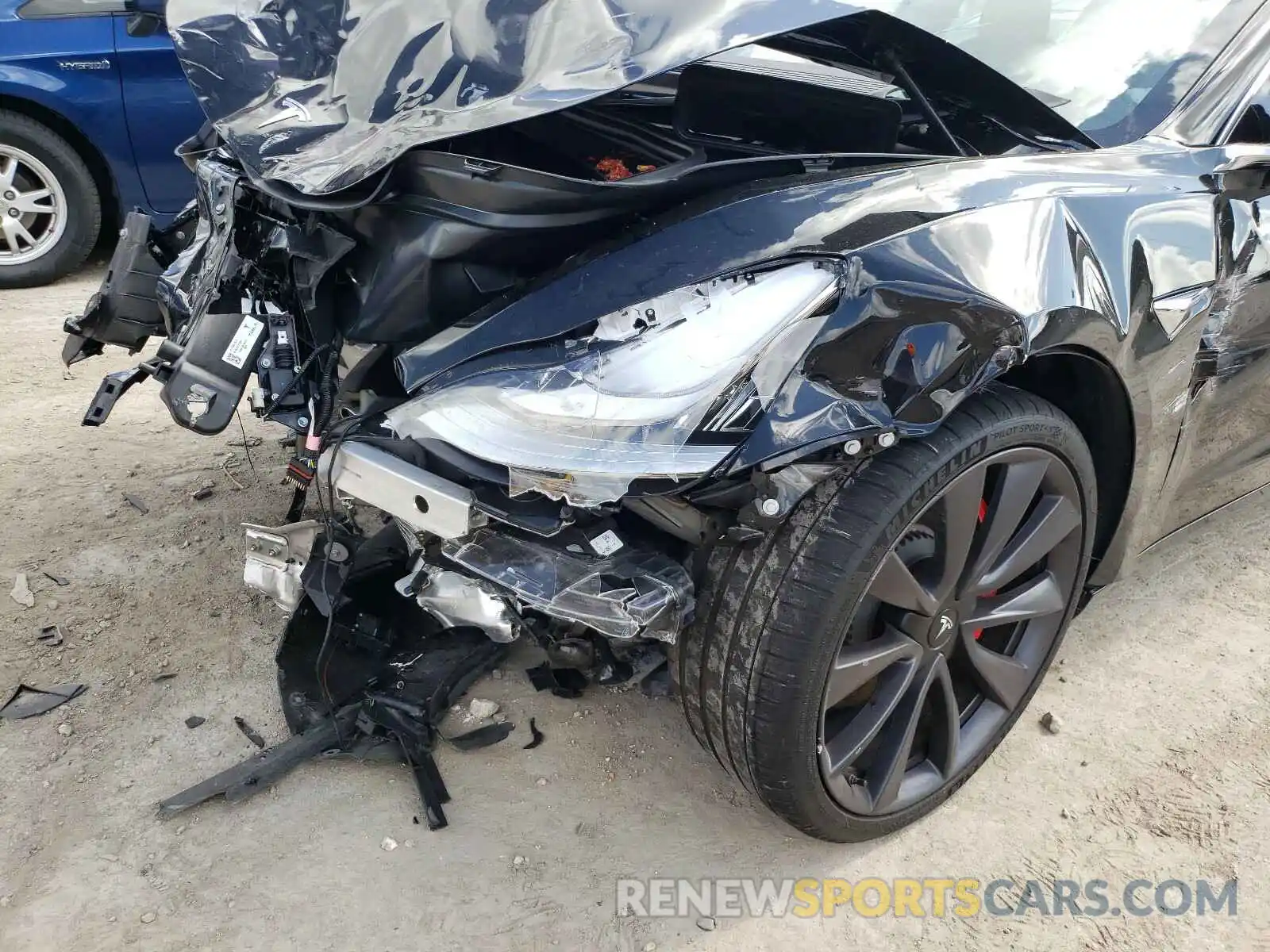 10 Photograph of a damaged car 5YJ3E1ECXLF791649 TESLA MODEL 3 2020