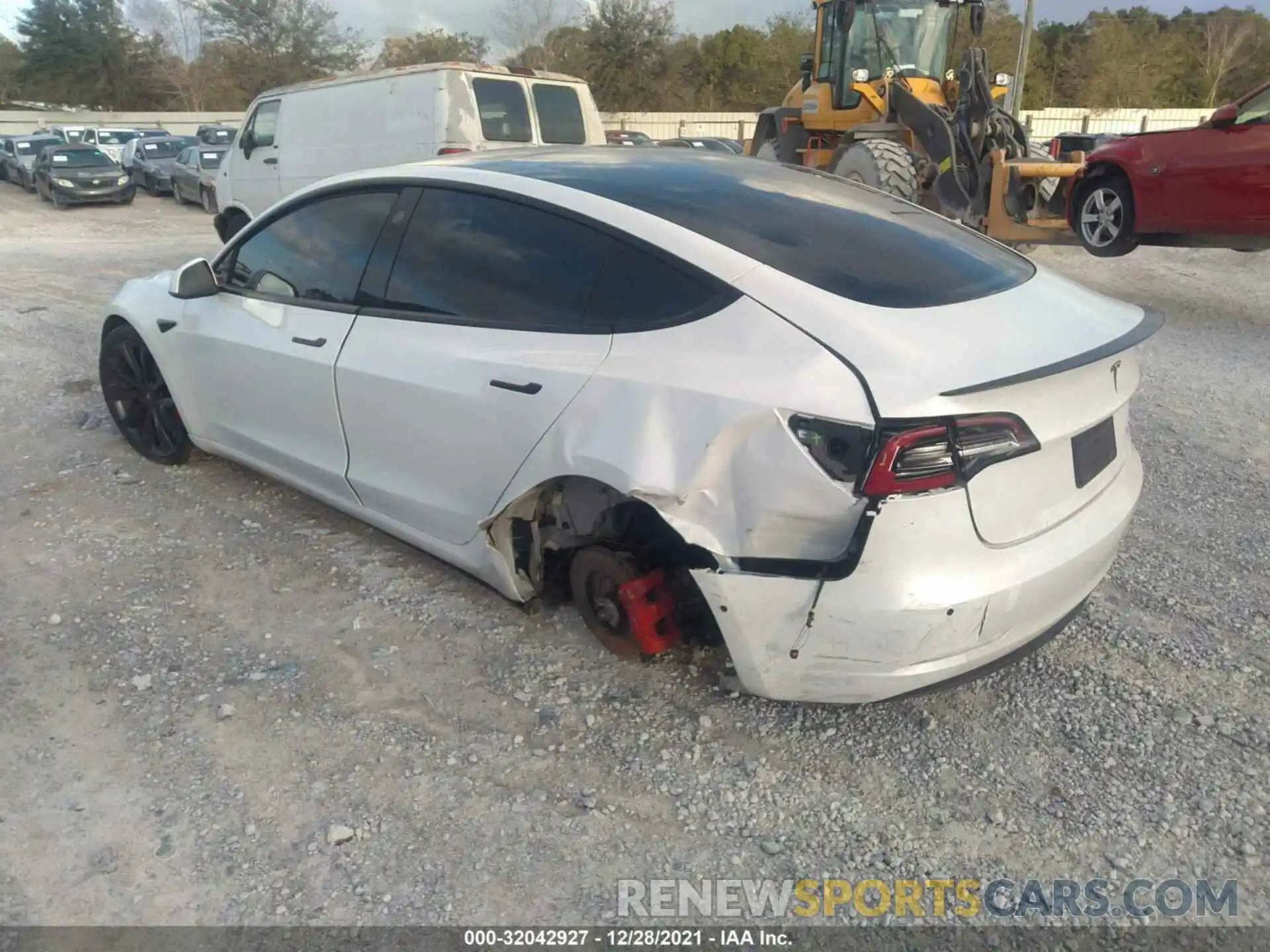 3 Photograph of a damaged car 5YJ3E1ECXLF796365 TESLA MODEL 3 2020