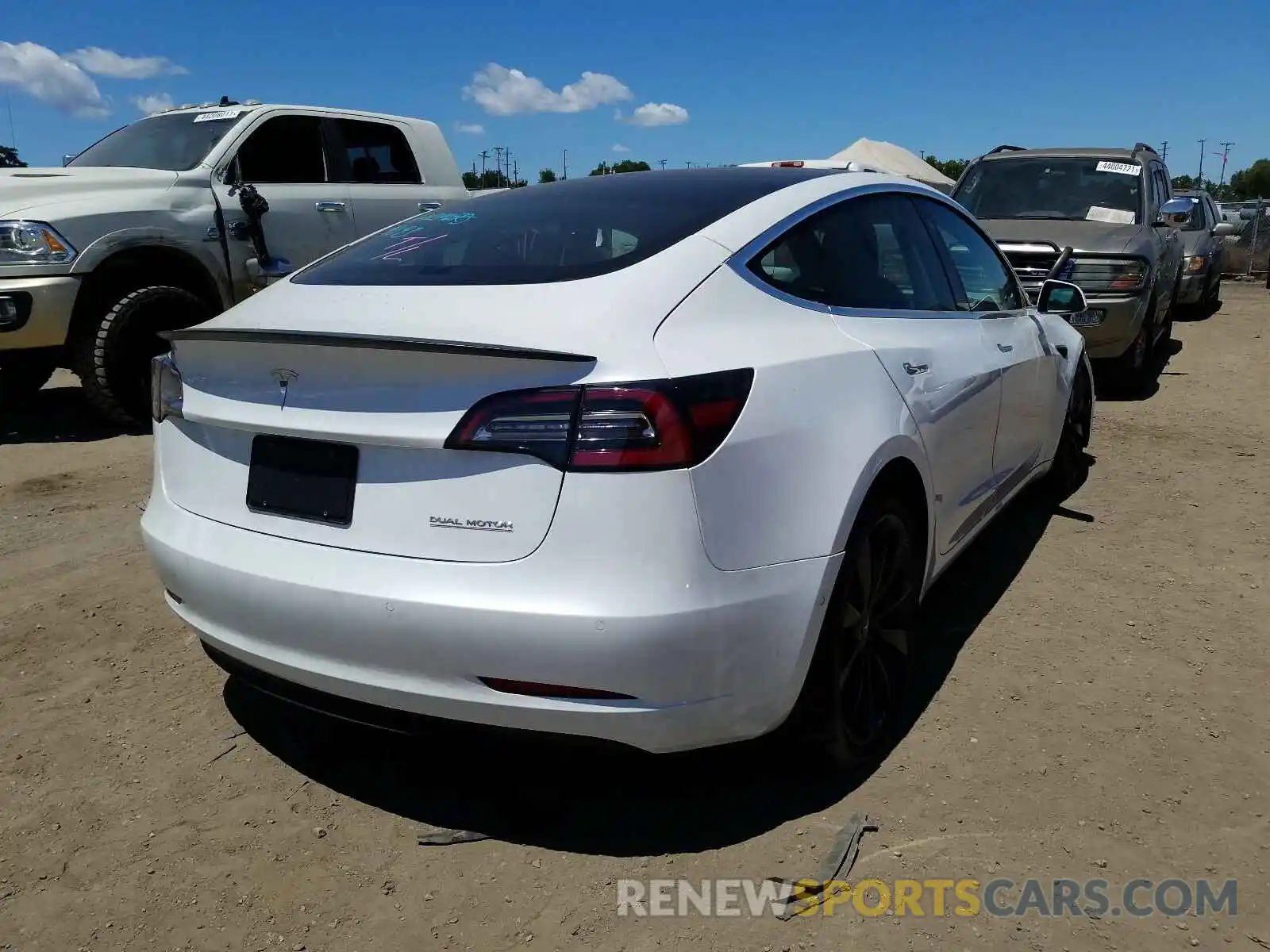 4 Photograph of a damaged car 5YJ3E1ECXLF802133 TESLA MODEL 3 2020