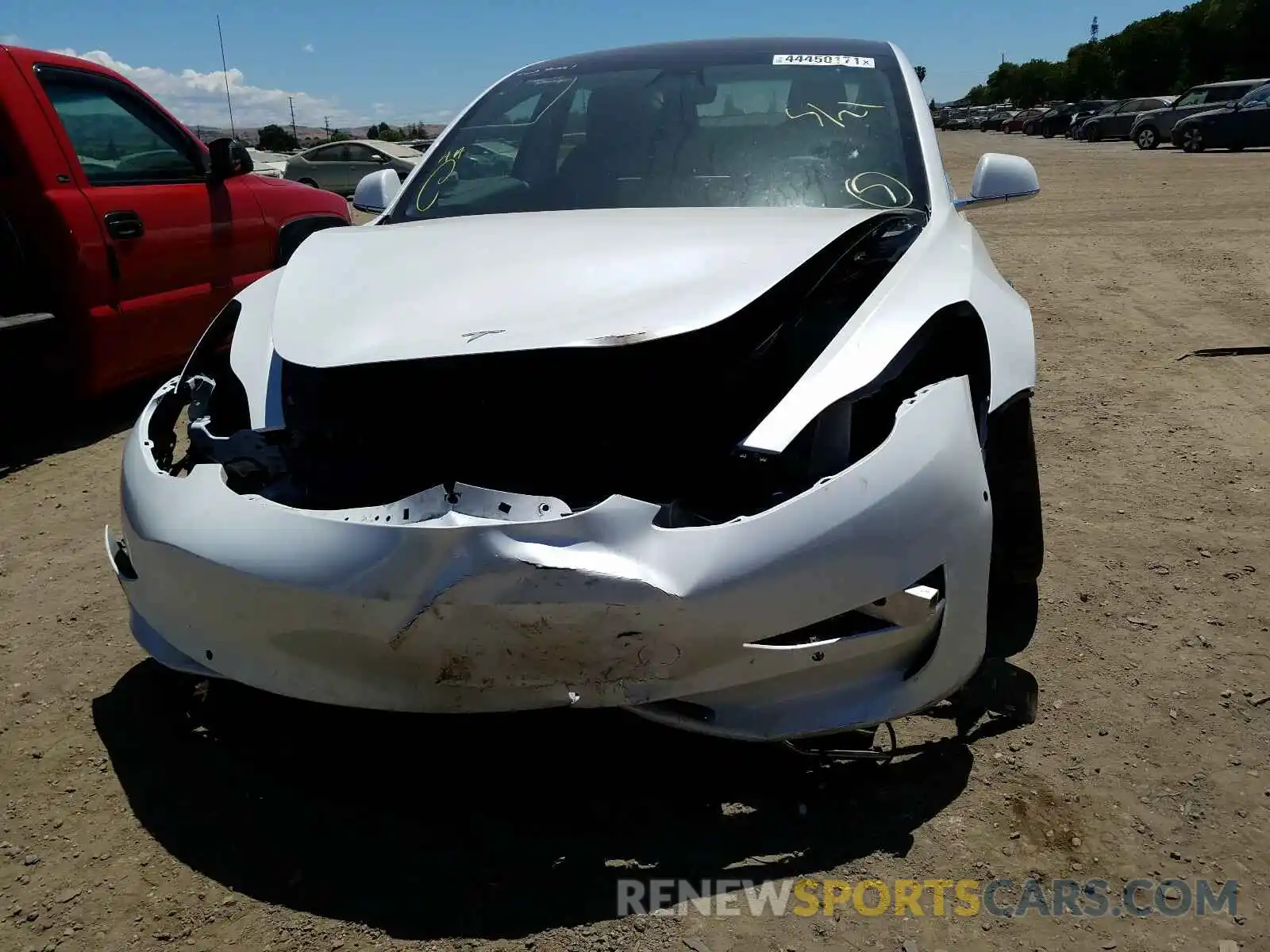 9 Photograph of a damaged car 5YJ3E1ECXLF802133 TESLA MODEL 3 2020