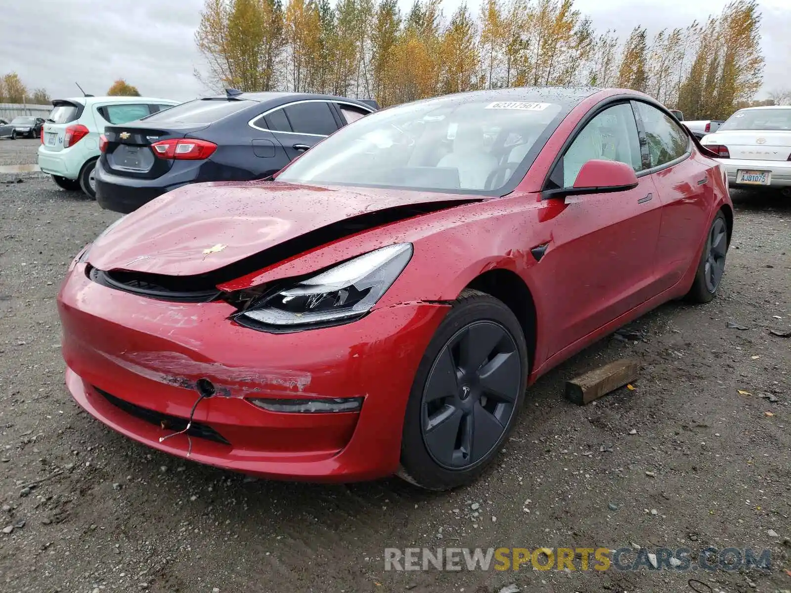 2 Фотография поврежденного автомобиля 5YJ3E1EA0MF000643 TESLA MODEL 3 2021