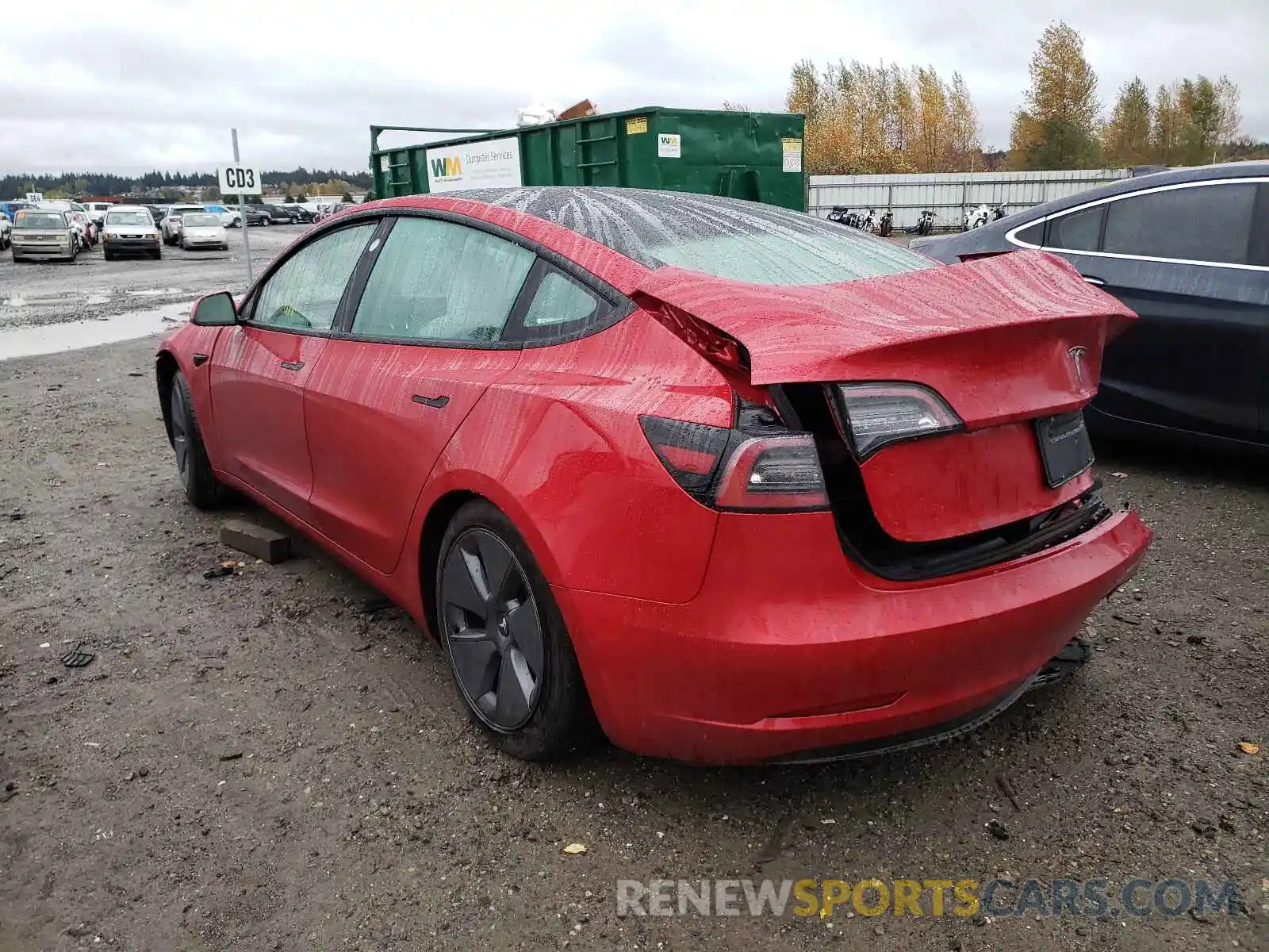 3 Фотография поврежденного автомобиля 5YJ3E1EA0MF000643 TESLA MODEL 3 2021