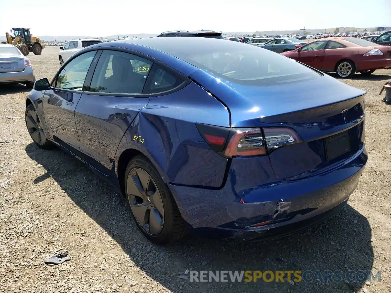 3 Photograph of a damaged car 5YJ3E1EA0MF006247 TESLA MODEL 3 2021