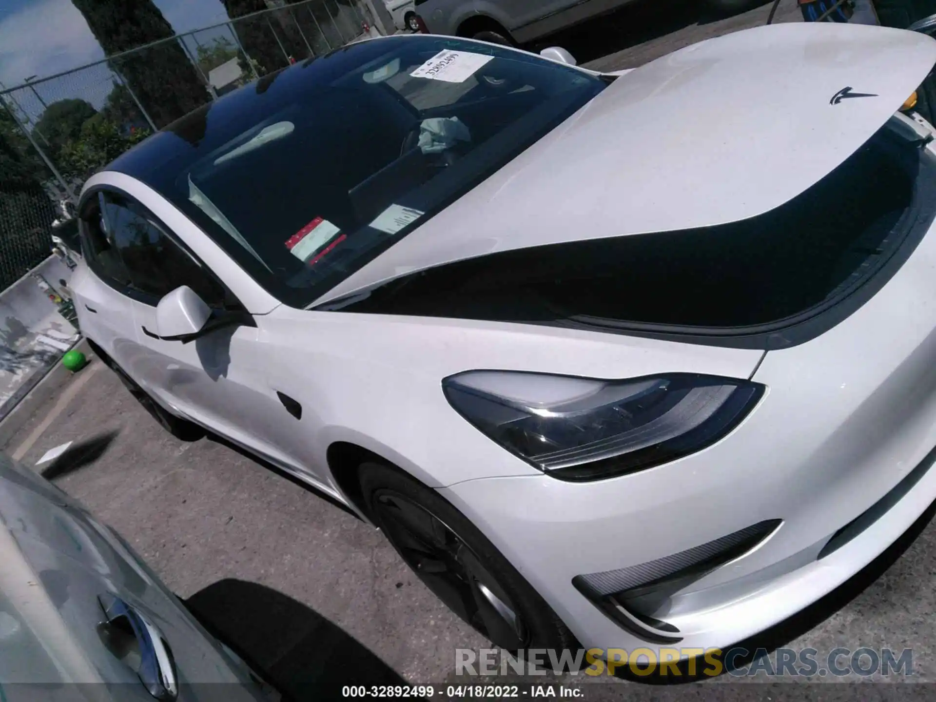 1 Photograph of a damaged car 5YJ3E1EA0MF014655 TESLA MODEL 3 2021