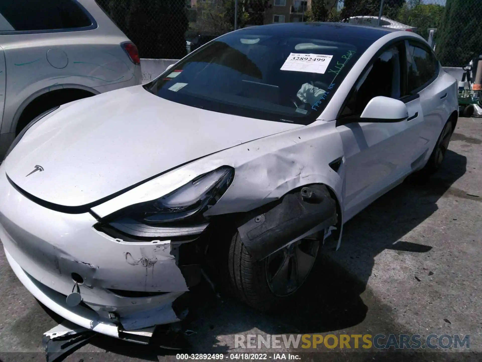 6 Photograph of a damaged car 5YJ3E1EA0MF014655 TESLA MODEL 3 2021