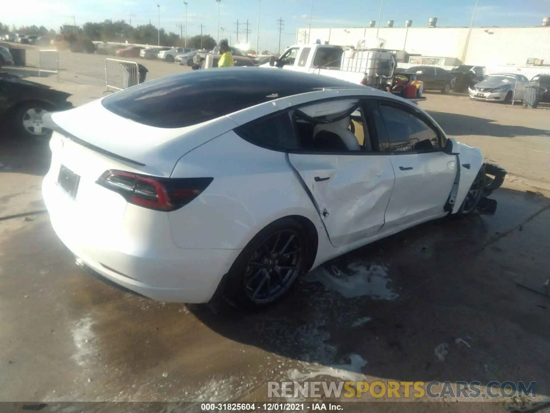 4 Photograph of a damaged car 5YJ3E1EA0MF018608 TESLA MODEL 3 2021