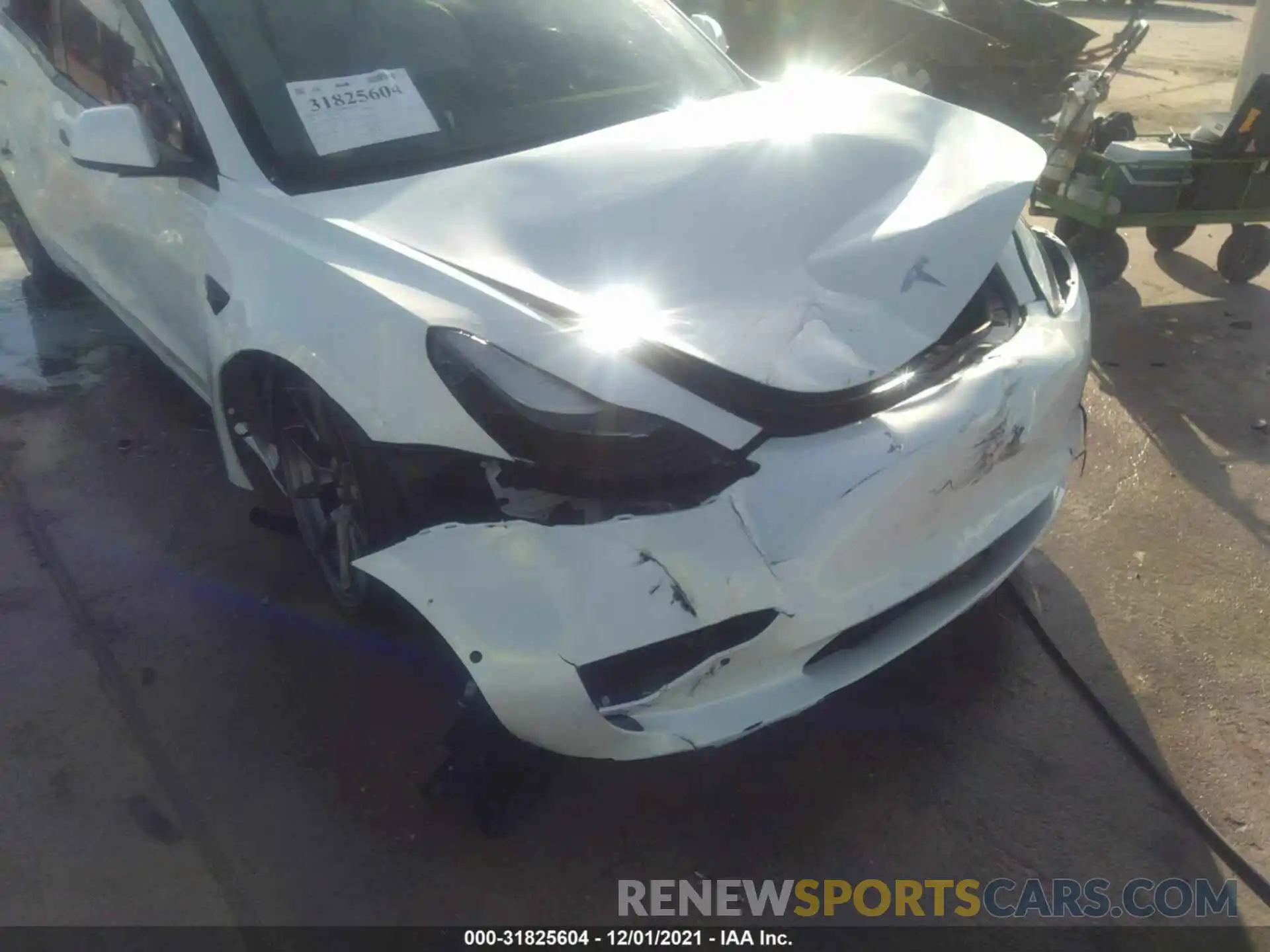 6 Photograph of a damaged car 5YJ3E1EA0MF018608 TESLA MODEL 3 2021