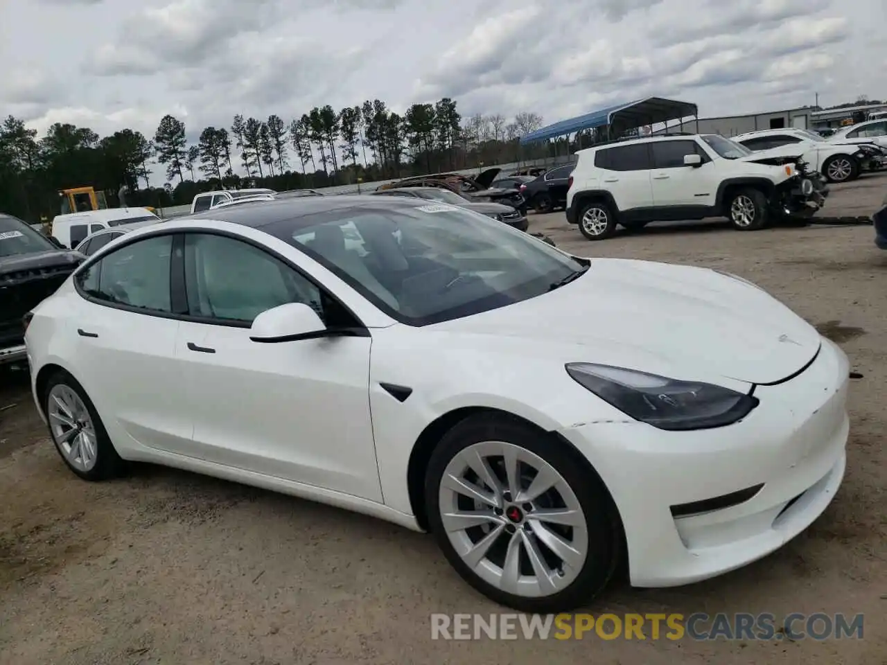 1 Фотография поврежденного автомобиля 5YJ3E1EA0MF019239 TESLA MODEL 3 2021