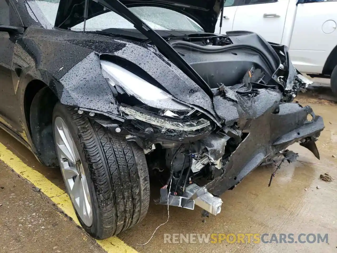 9 Photograph of a damaged car 5YJ3E1EA0MF019242 TESLA MODEL 3 2021