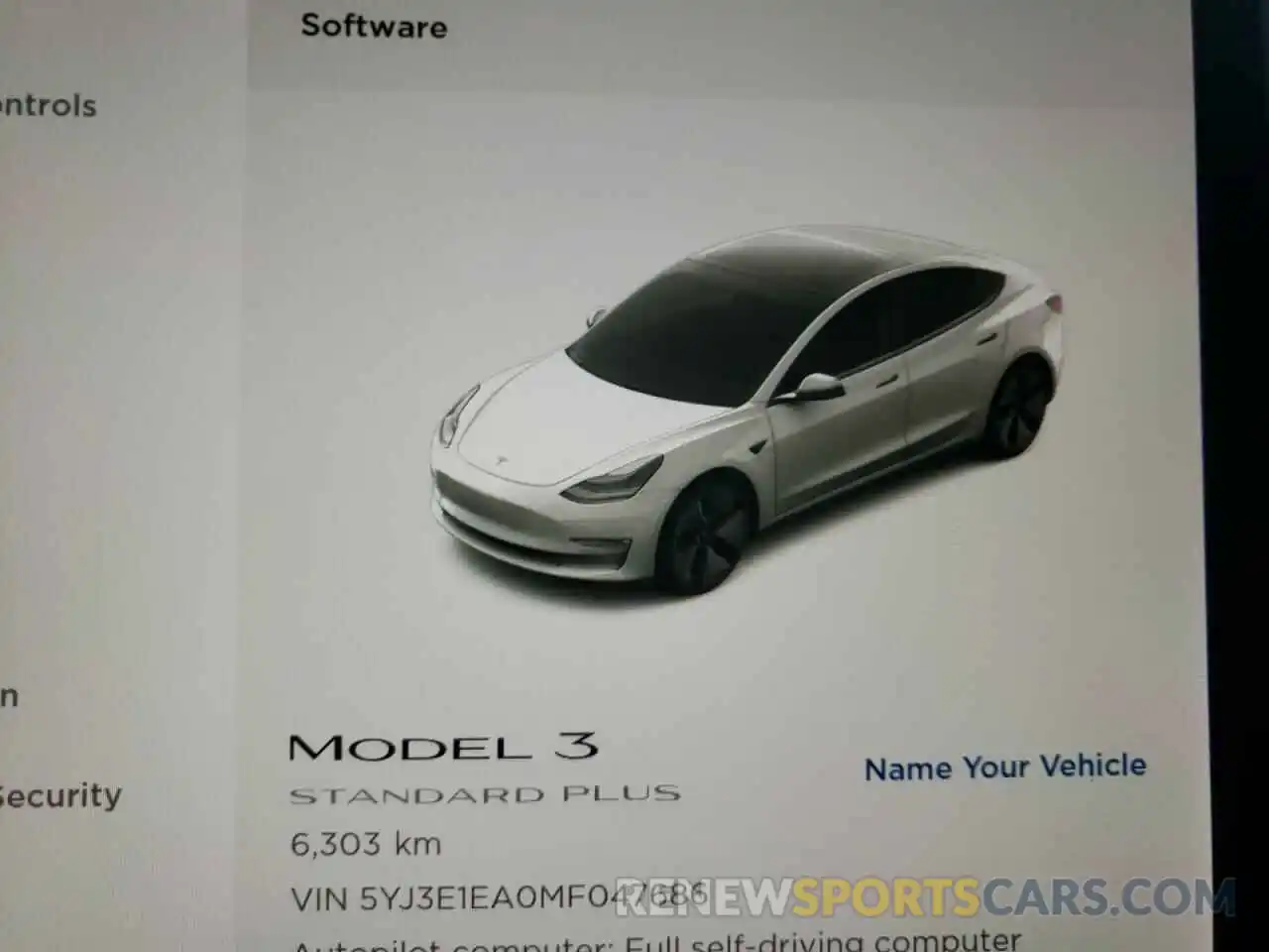 8 Фотография поврежденного автомобиля 5YJ3E1EA0MF047686 TESLA MODEL 3 2021