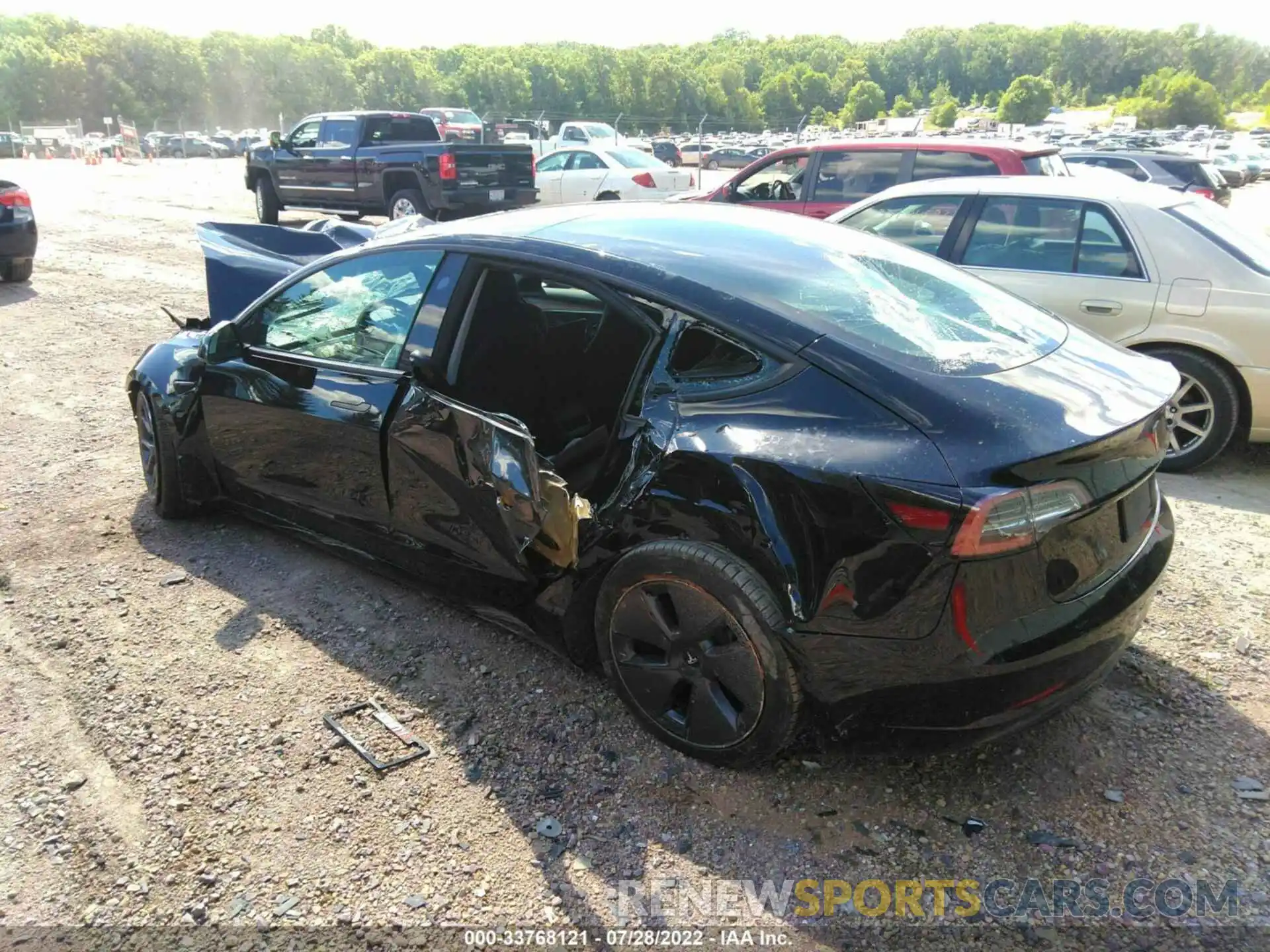 3 Photograph of a damaged car 5YJ3E1EA0MF064455 TESLA MODEL 3 2021