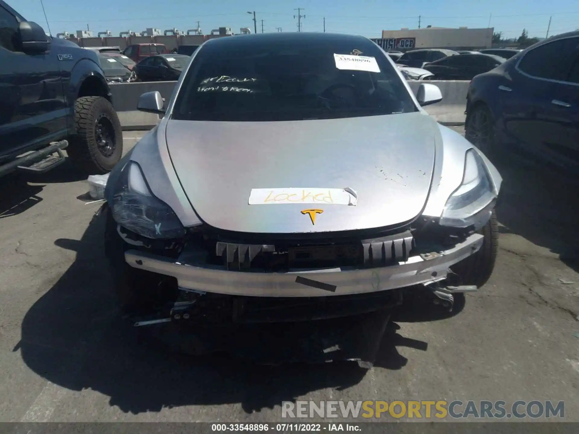 6 Photograph of a damaged car 5YJ3E1EA0MF066075 TESLA MODEL 3 2021