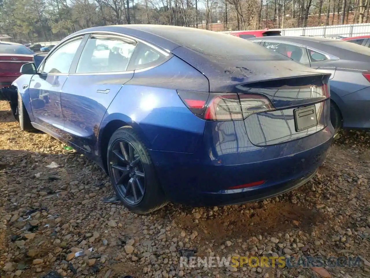 3 Photograph of a damaged car 5YJ3E1EA0MF085743 TESLA MODEL 3 2021