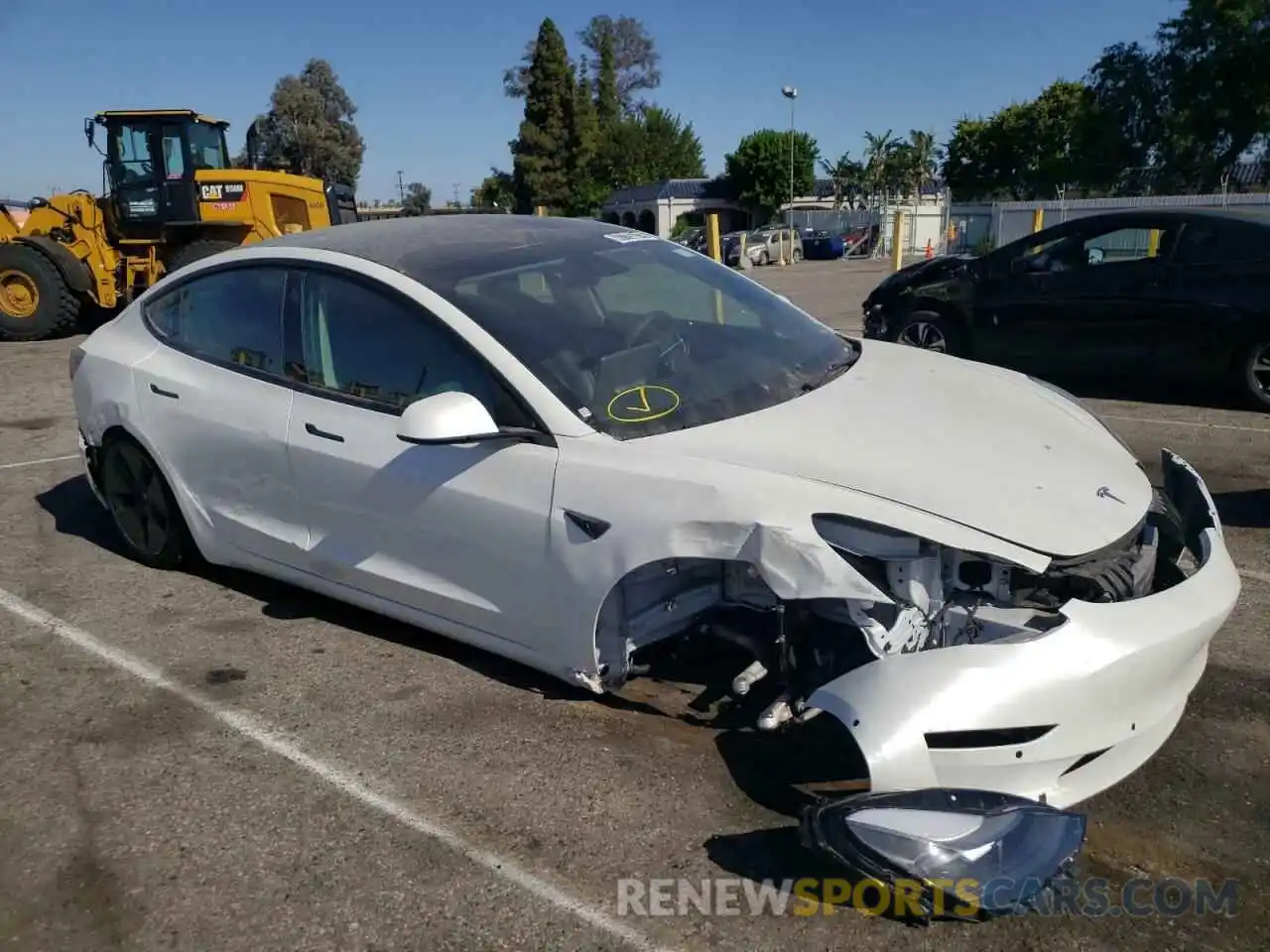 9 Photograph of a damaged car 5YJ3E1EA0MF091705 TESLA MODEL 3 2021