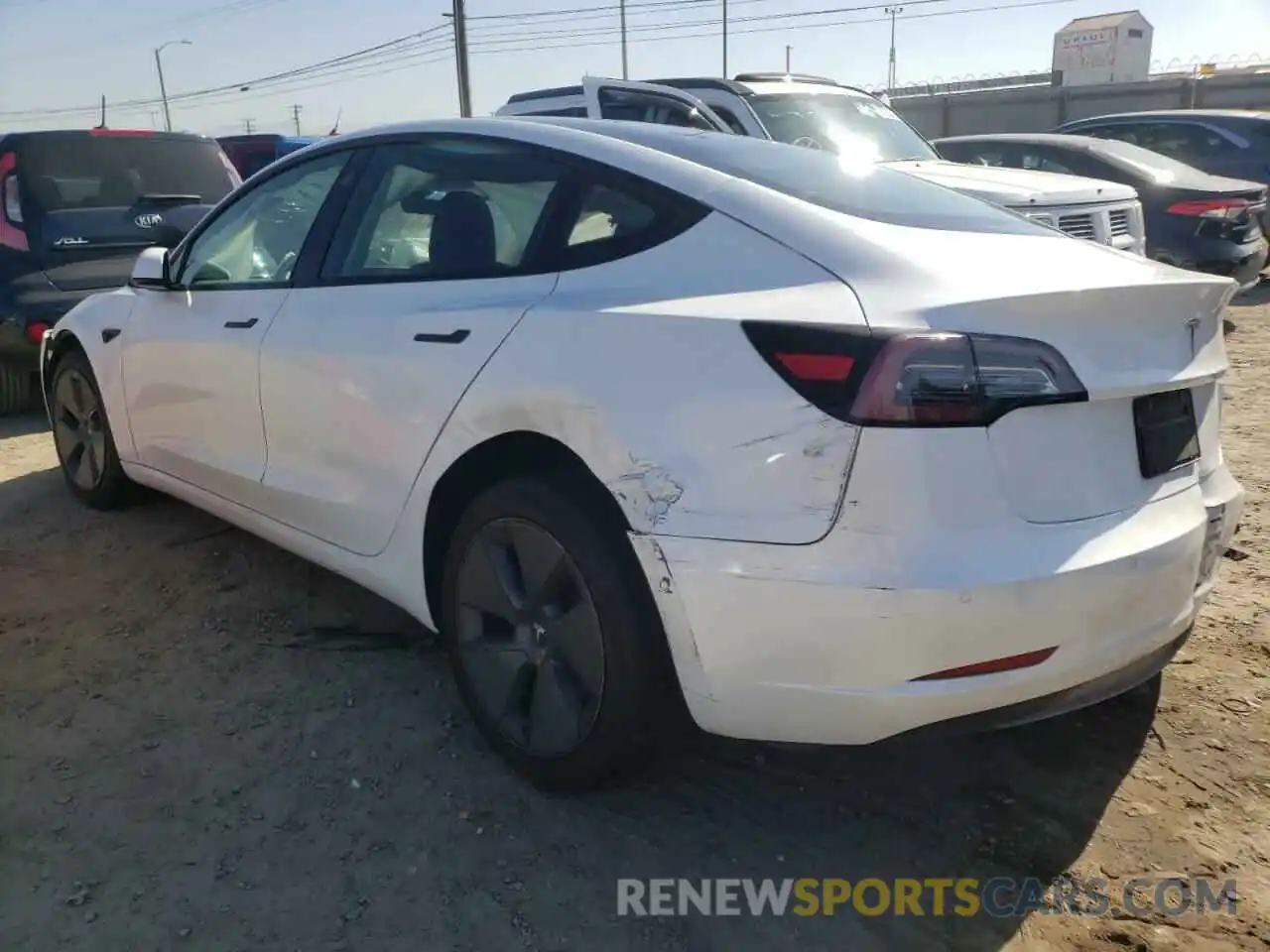 3 Фотография поврежденного автомобиля 5YJ3E1EA0MF093194 TESLA MODEL 3 2021