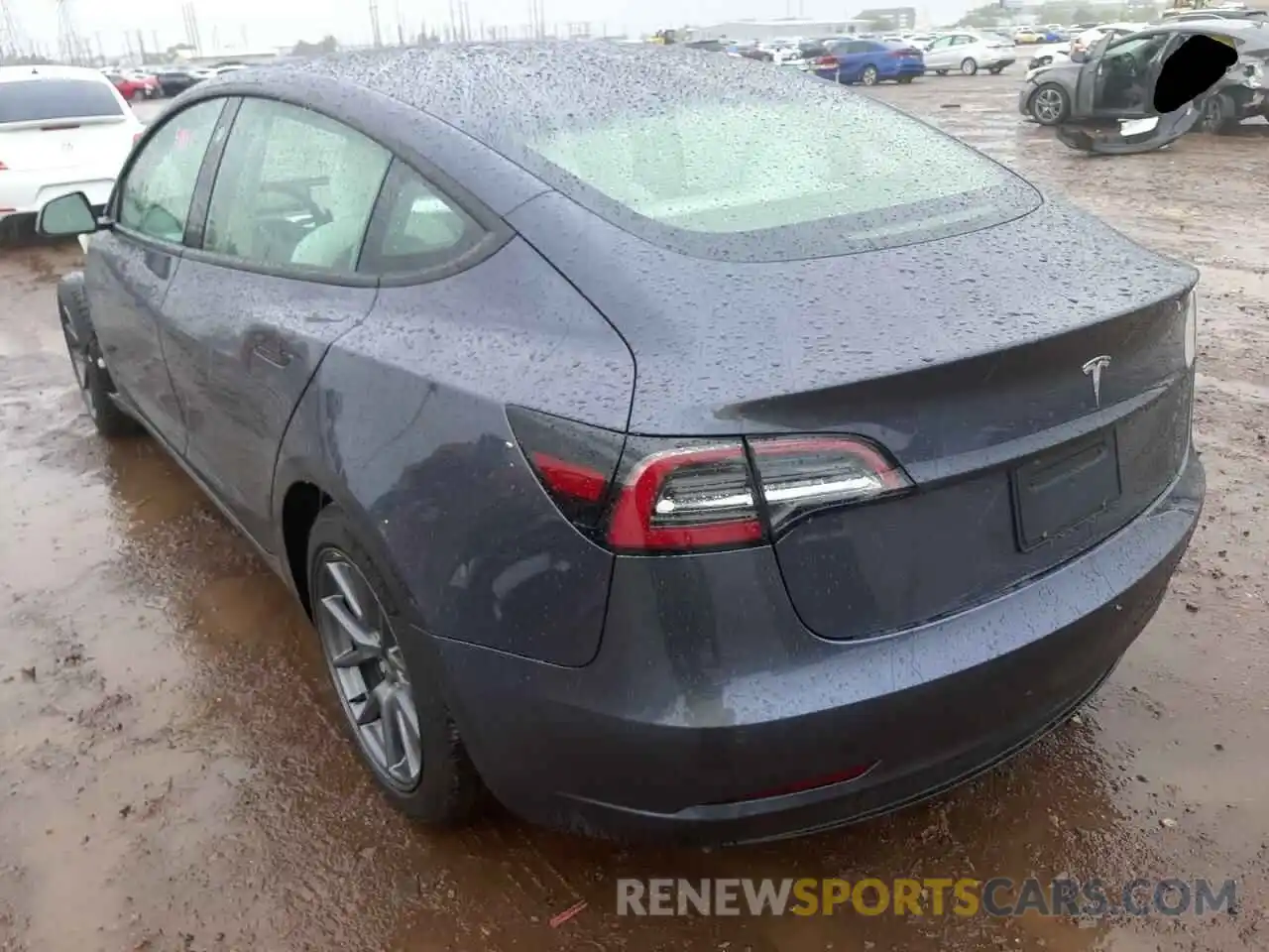 3 Photograph of a damaged car 5YJ3E1EA0MF093308 TESLA MODEL 3 2021