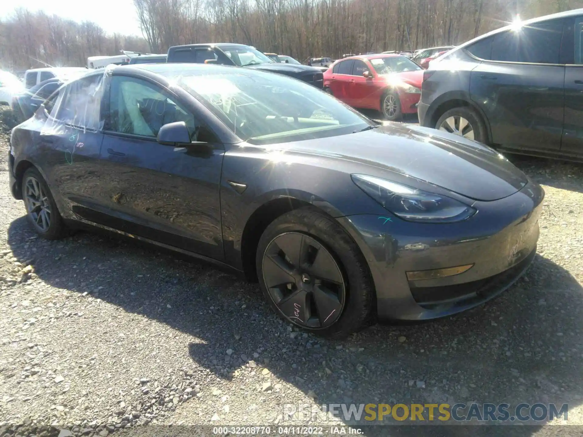 1 Фотография поврежденного автомобиля 5YJ3E1EA0MF098881 TESLA MODEL 3 2021