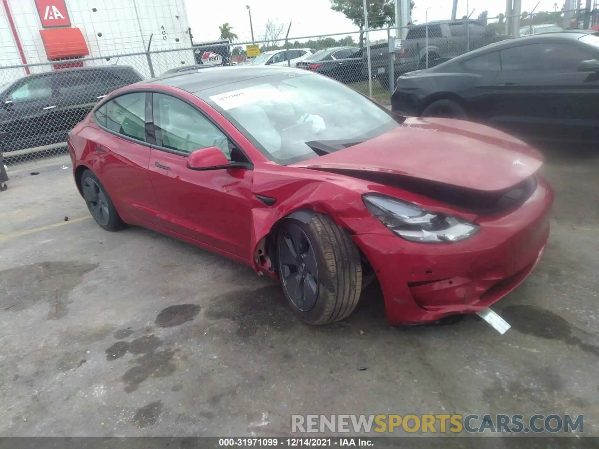 6 Photograph of a damaged car 5YJ3E1EA0MF842687 TESLA MODEL 3 2021