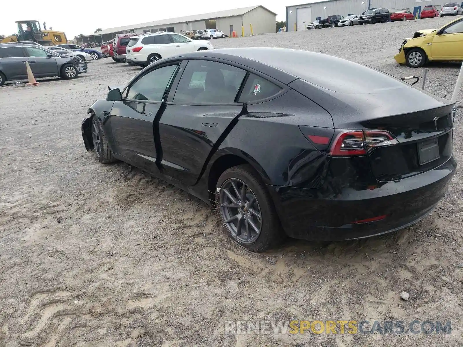 3 Photograph of a damaged car 5YJ3E1EA0MF850756 TESLA MODEL 3 2021