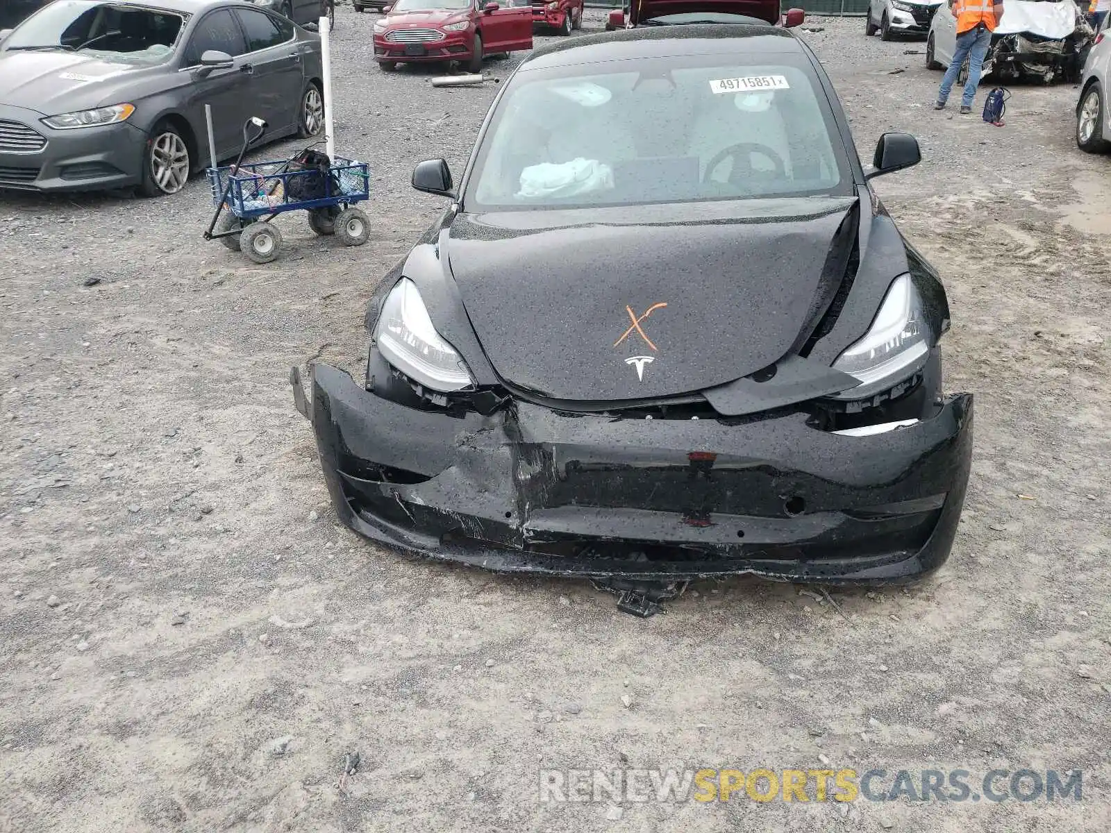 7 Photograph of a damaged car 5YJ3E1EA0MF850756 TESLA MODEL 3 2021