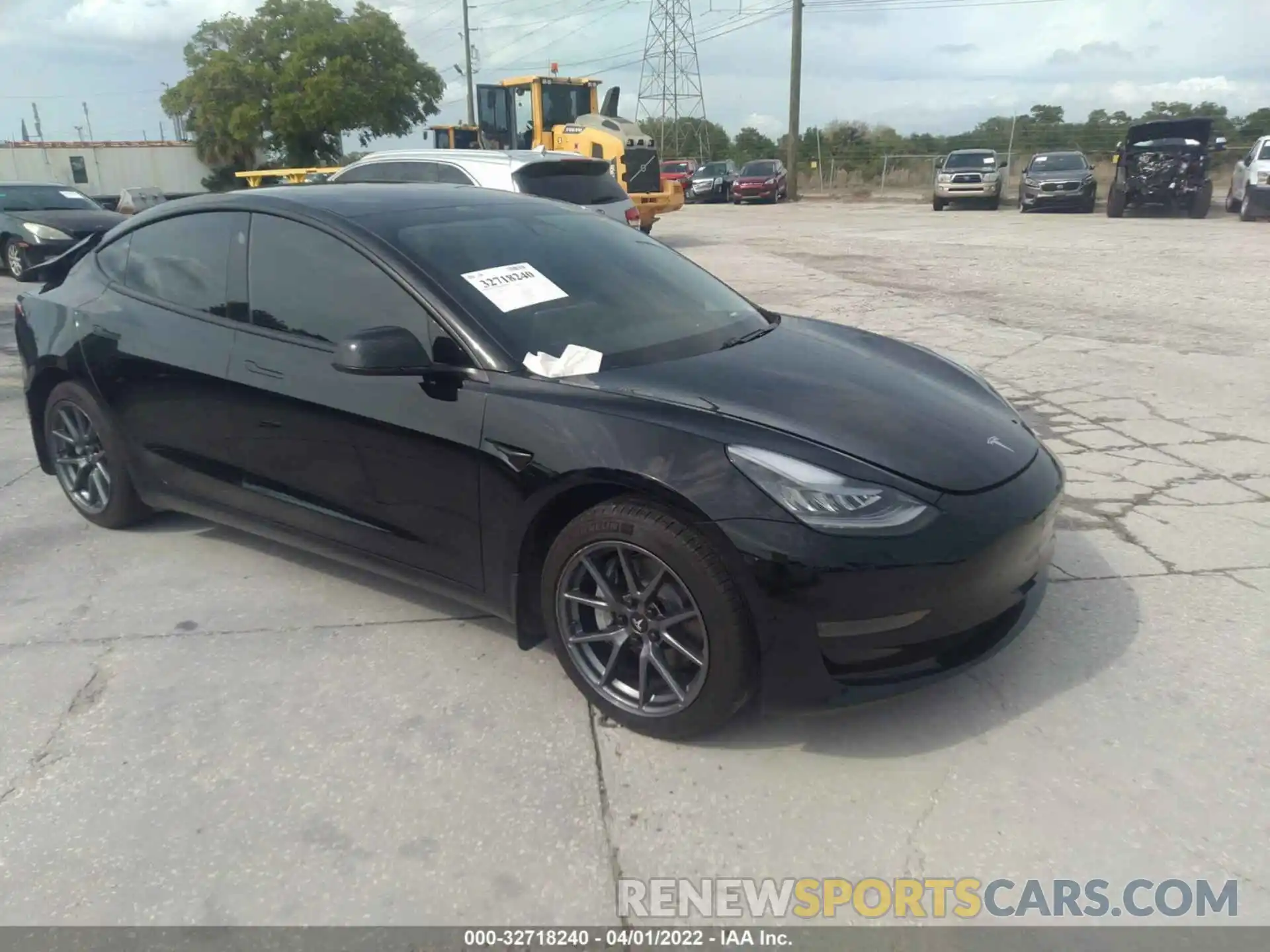 1 Photograph of a damaged car 5YJ3E1EA0MF853995 TESLA MODEL 3 2021