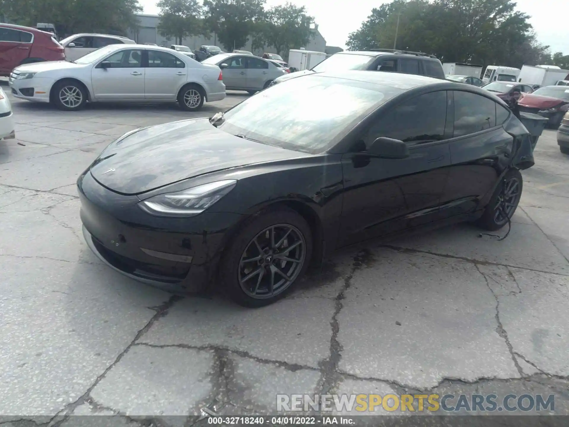 2 Photograph of a damaged car 5YJ3E1EA0MF853995 TESLA MODEL 3 2021