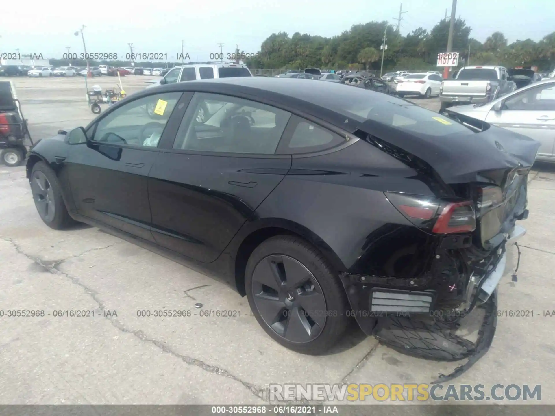 3 Photograph of a damaged car 5YJ3E1EA0MF857593 TESLA MODEL 3 2021