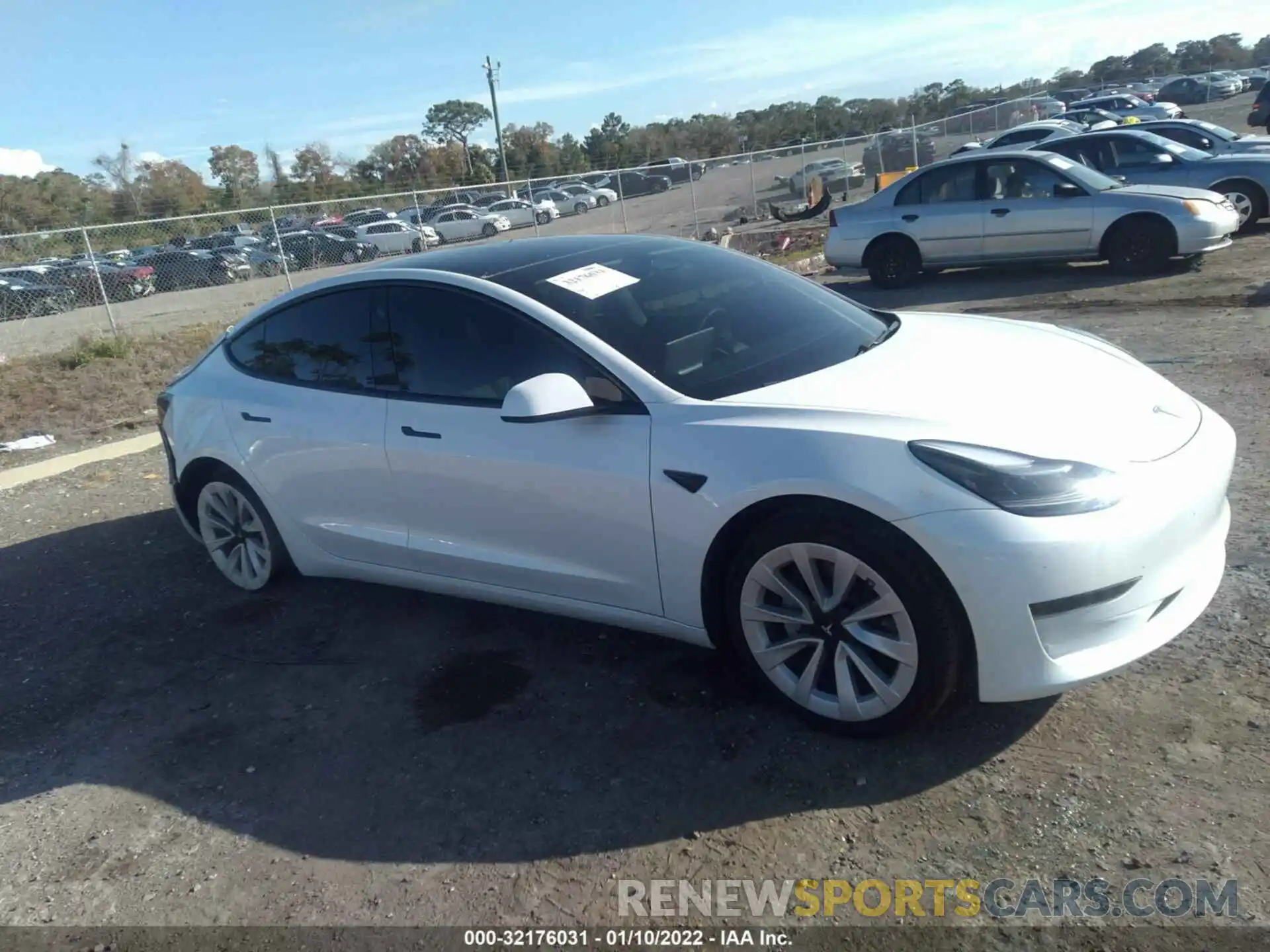 1 Фотография поврежденного автомобиля 5YJ3E1EA0MF870361 TESLA MODEL 3 2021