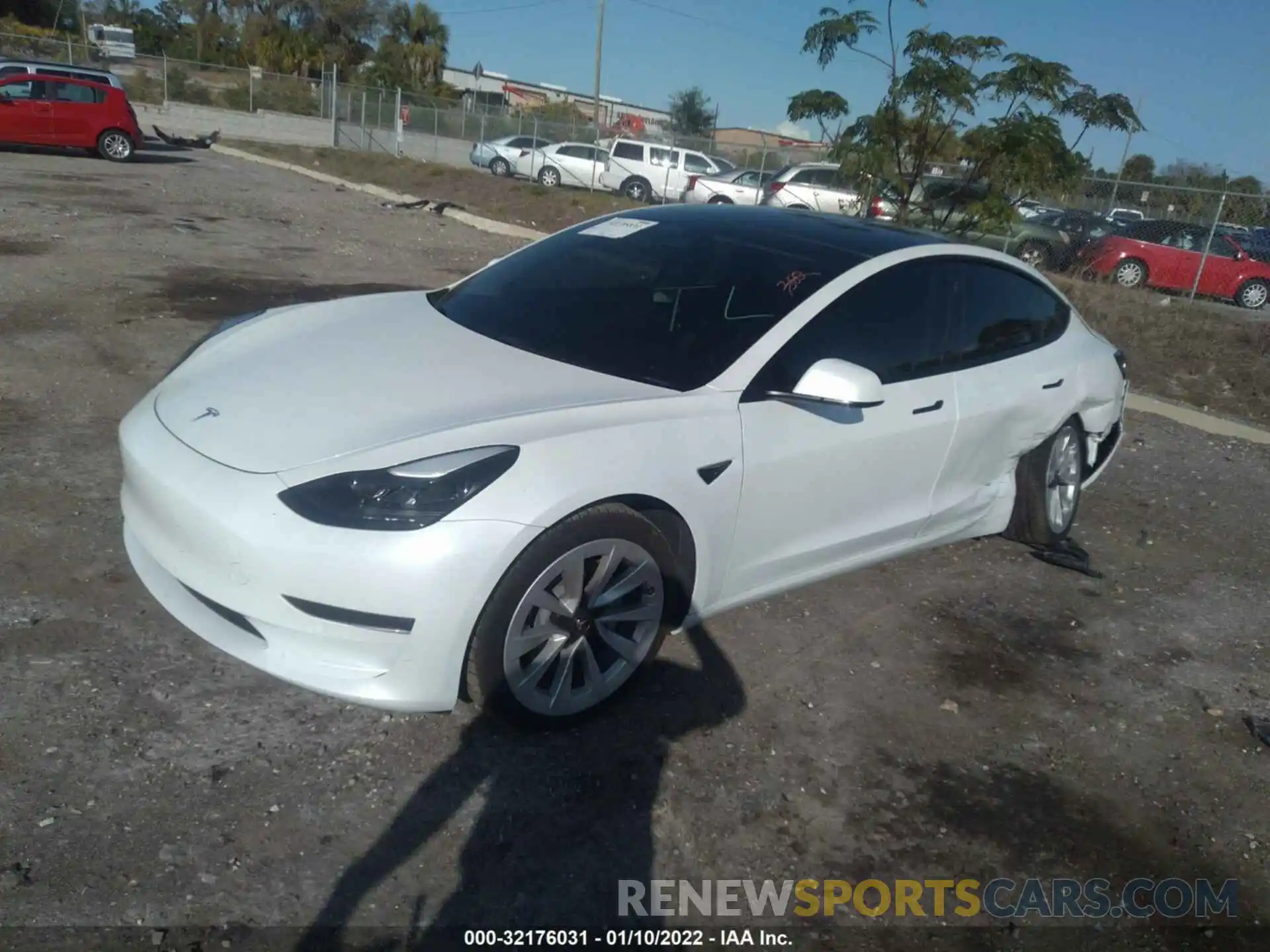 2 Фотография поврежденного автомобиля 5YJ3E1EA0MF870361 TESLA MODEL 3 2021