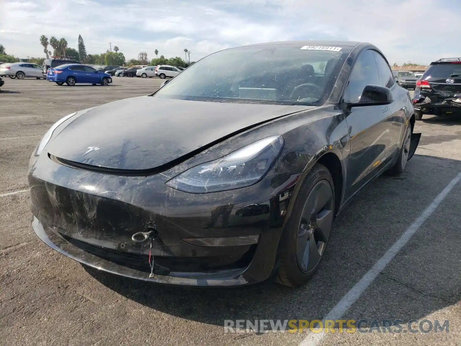 2 Фотография поврежденного автомобиля 5YJ3E1EA0MF871297 TESLA MODEL 3 2021