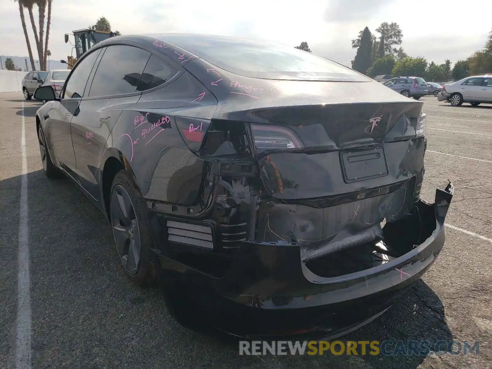 3 Photograph of a damaged car 5YJ3E1EA0MF871297 TESLA MODEL 3 2021