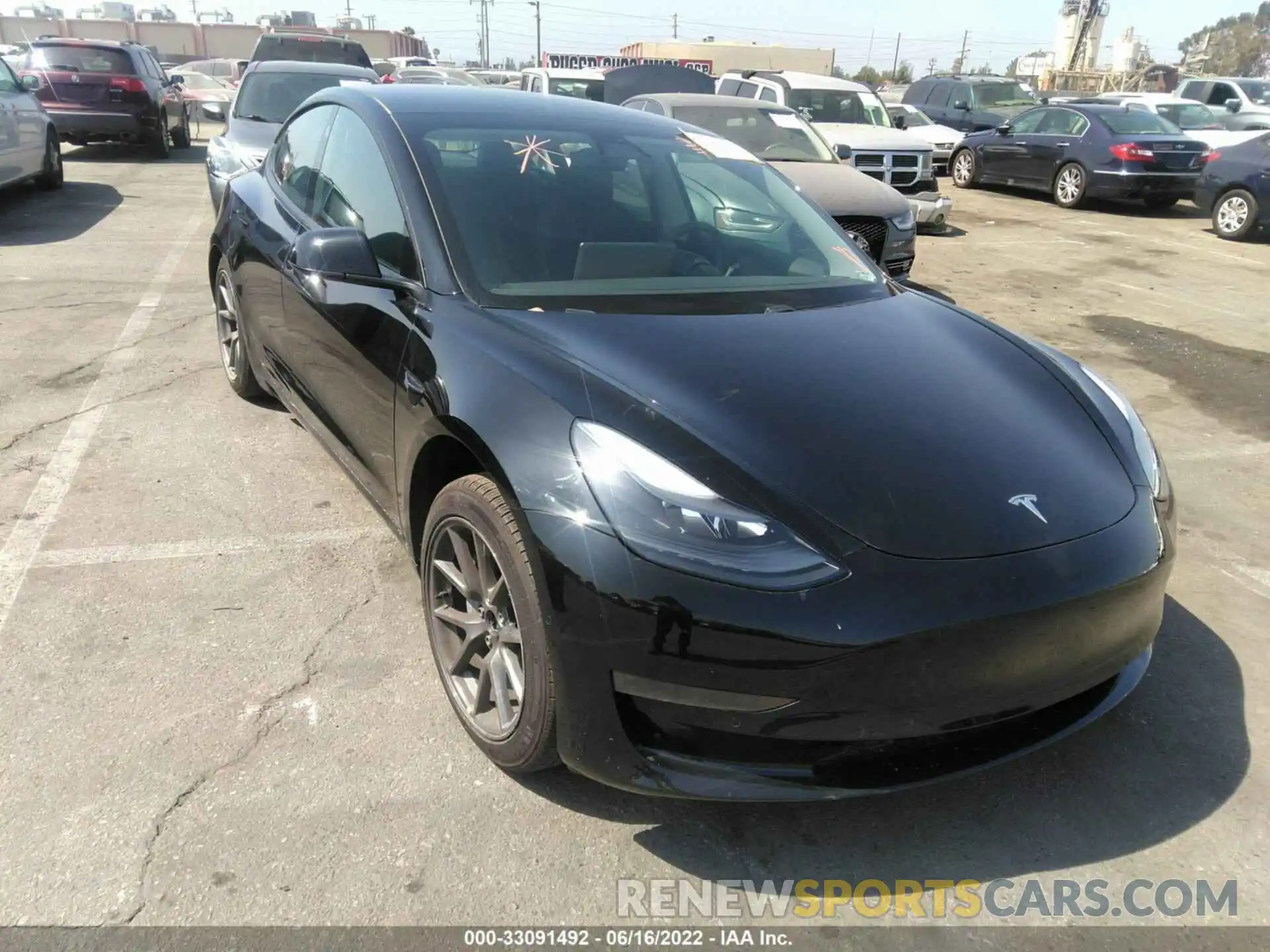 1 Photograph of a damaged car 5YJ3E1EA0MF876435 TESLA MODEL 3 2021