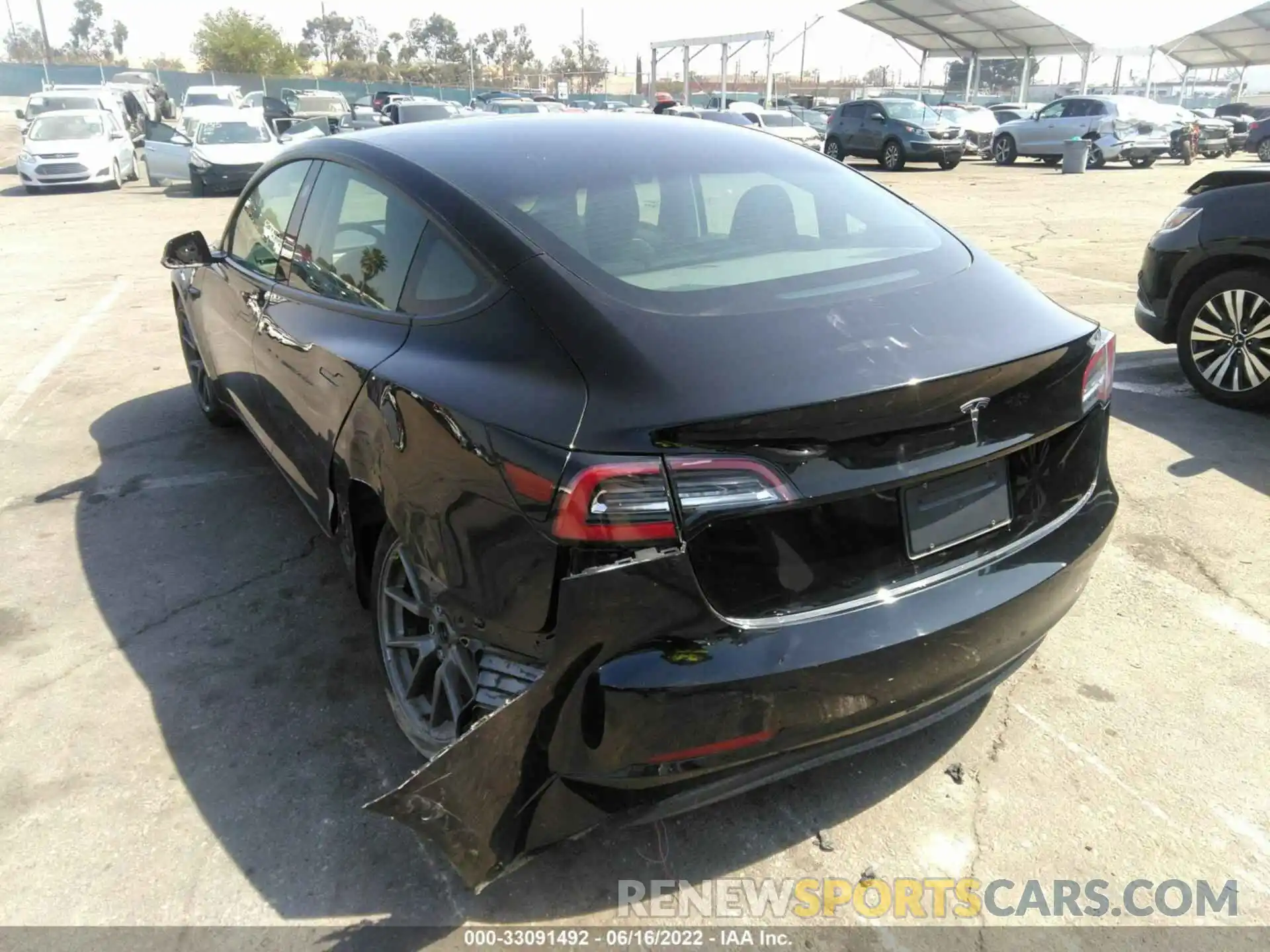 3 Photograph of a damaged car 5YJ3E1EA0MF876435 TESLA MODEL 3 2021