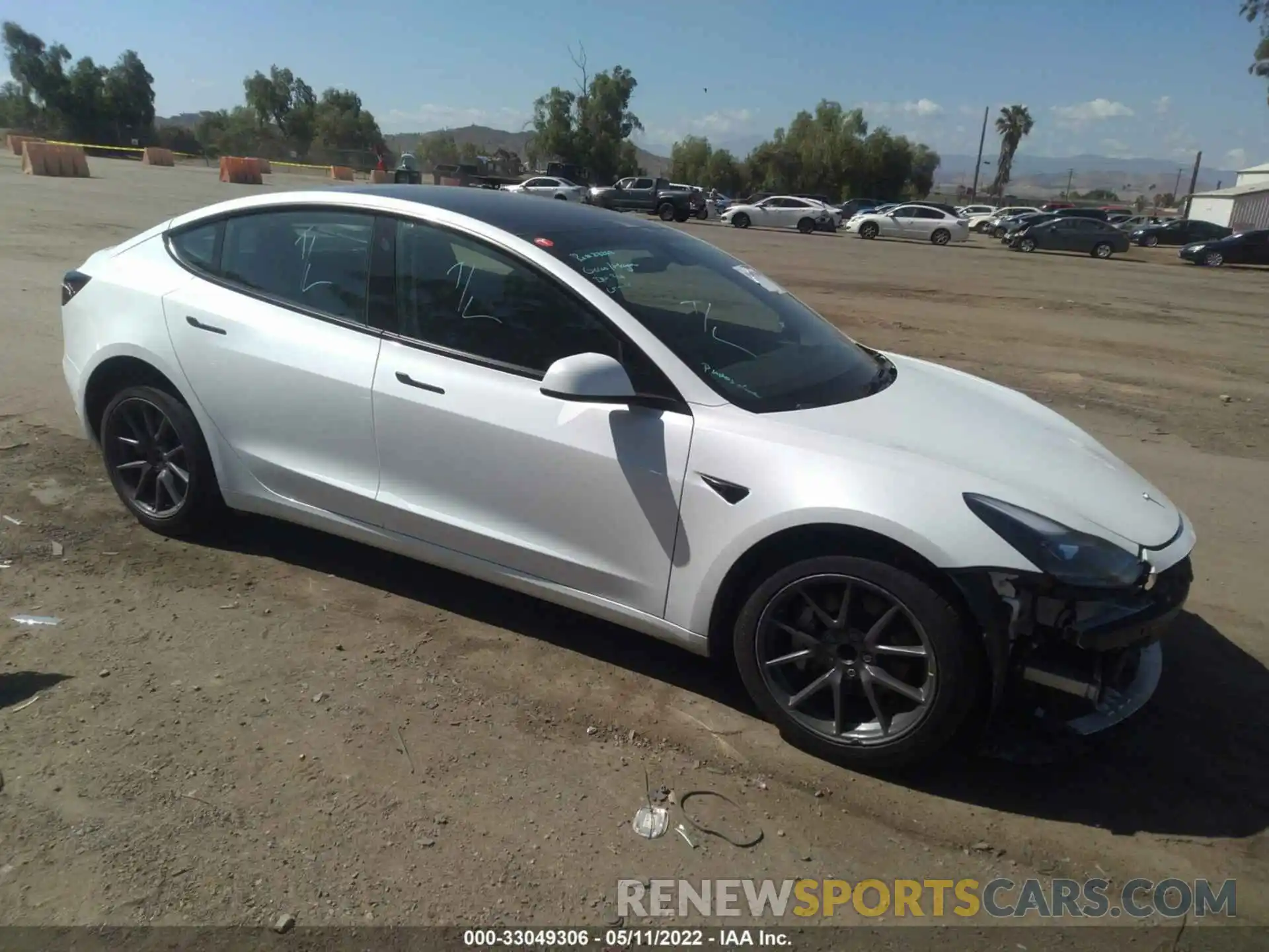 1 Photograph of a damaged car 5YJ3E1EA0MF878718 TESLA MODEL 3 2021